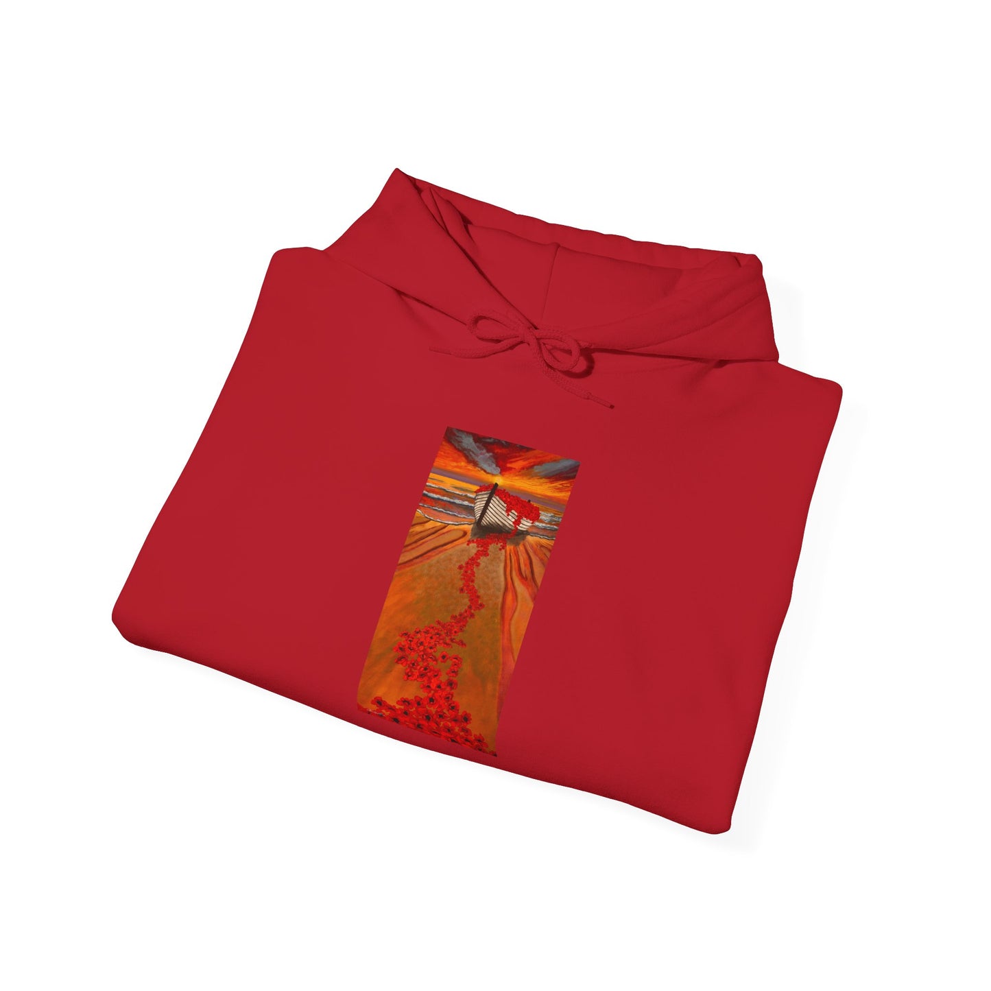 Grace Garden, Vibrant Sunset Graphic Hoodie, Unisex Hooded Sweatshirt