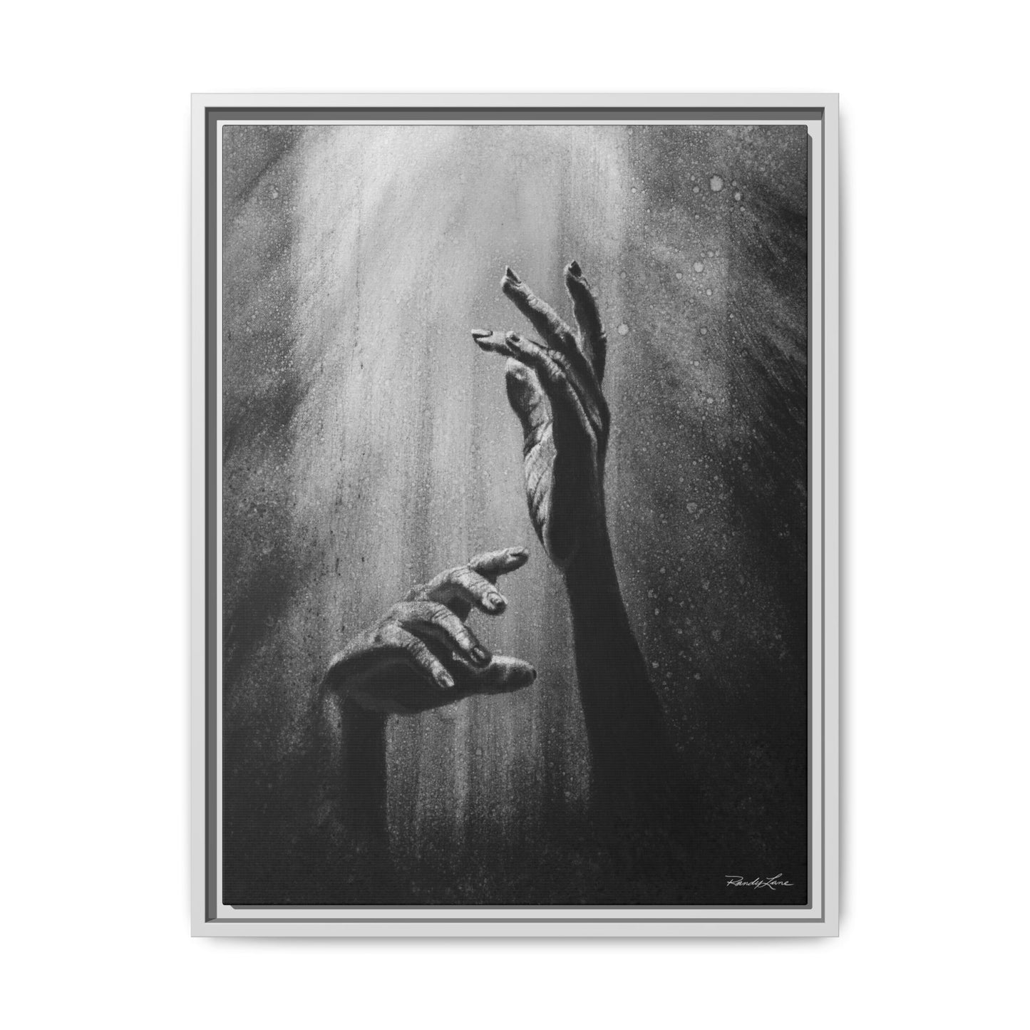 Divine Dance. Framed Stretched Matte Canvas Art Print
