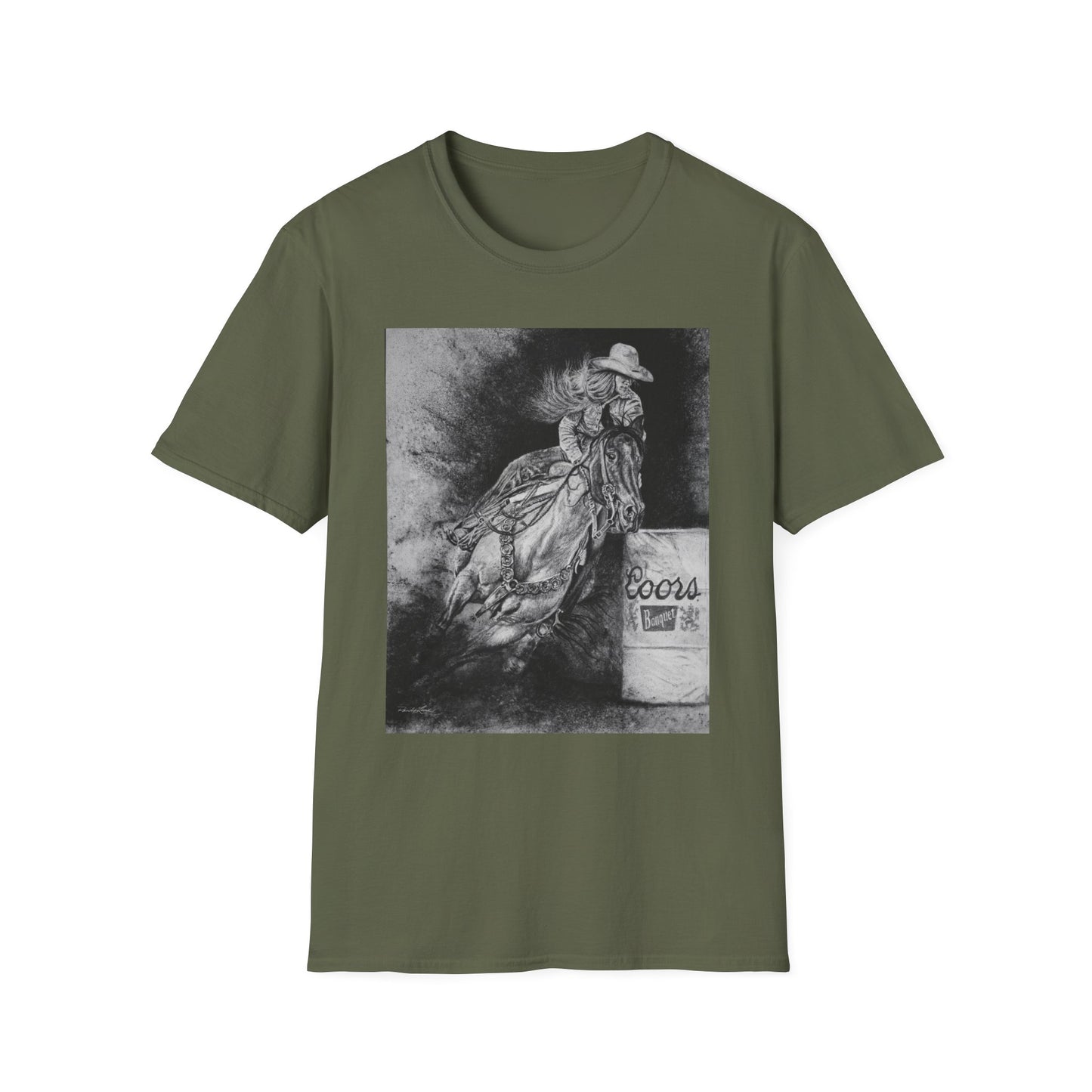 Sophie's Run. Rodeo Barrel Racer Unisex Softstyle T-Shirt