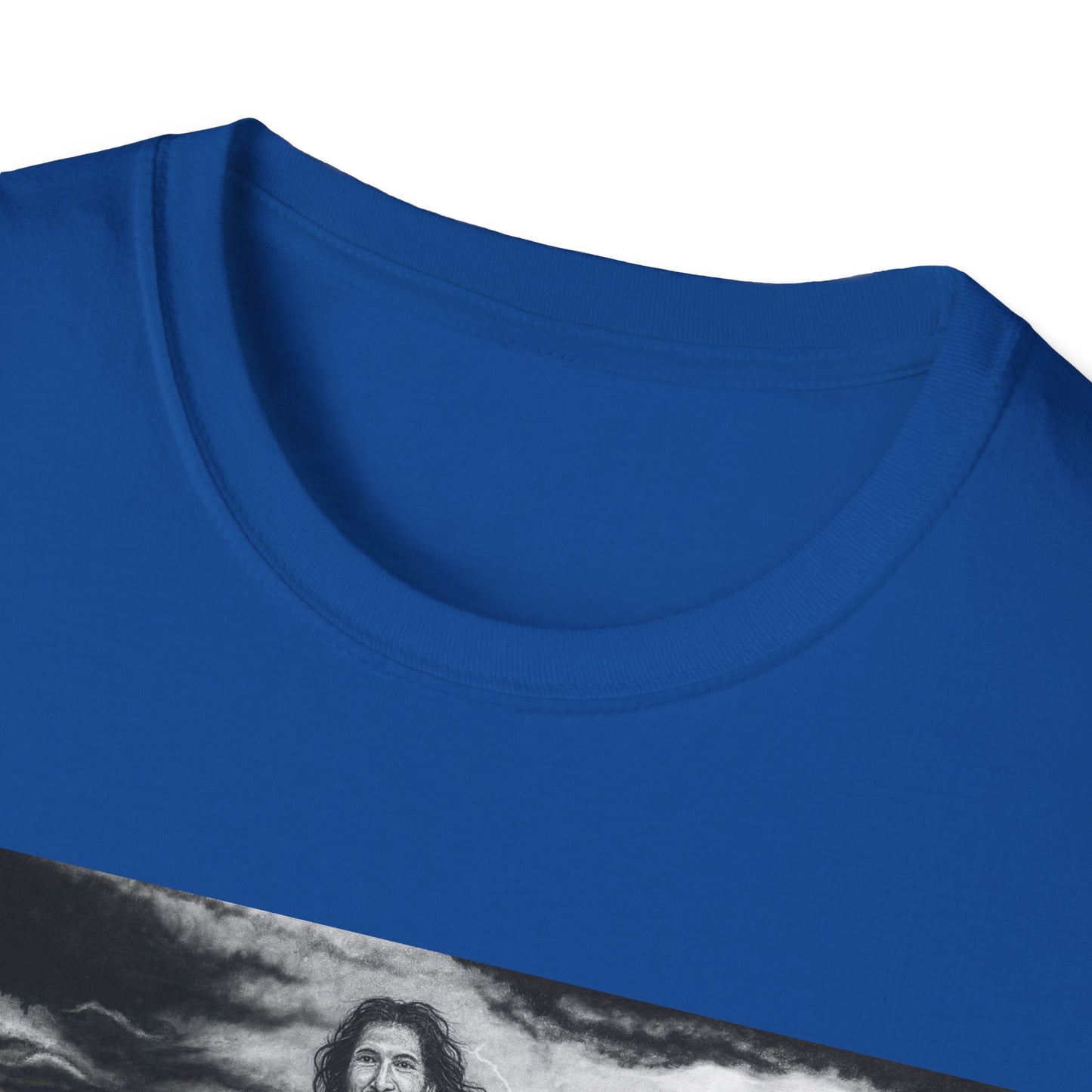 View from the Boat, Jesus Walking on Water Painting T-Shirt — Spiritual Christian Faith Tee