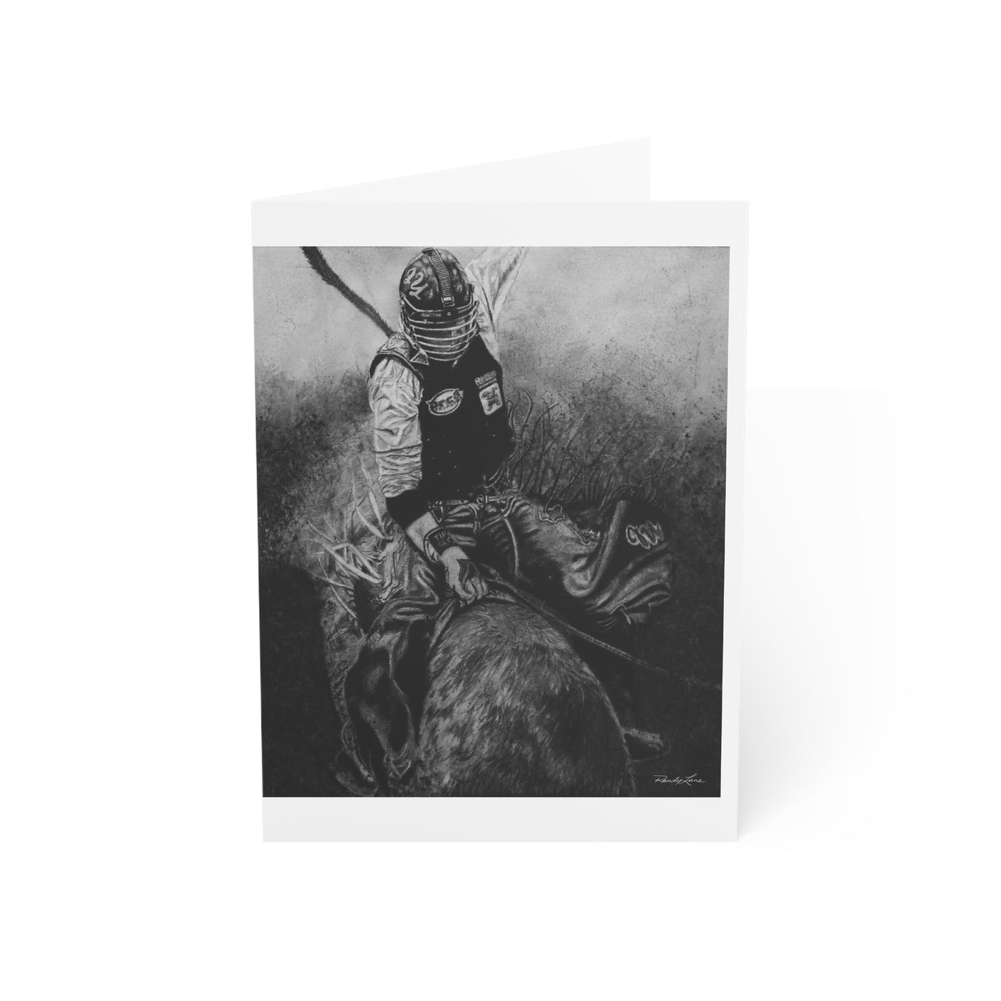 Gettin Frosty. Bull Rider Greeting Cards