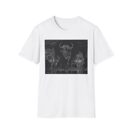 The Waterhole, Cape Buffalo Unisex T-Shirt - Softstyle Tee