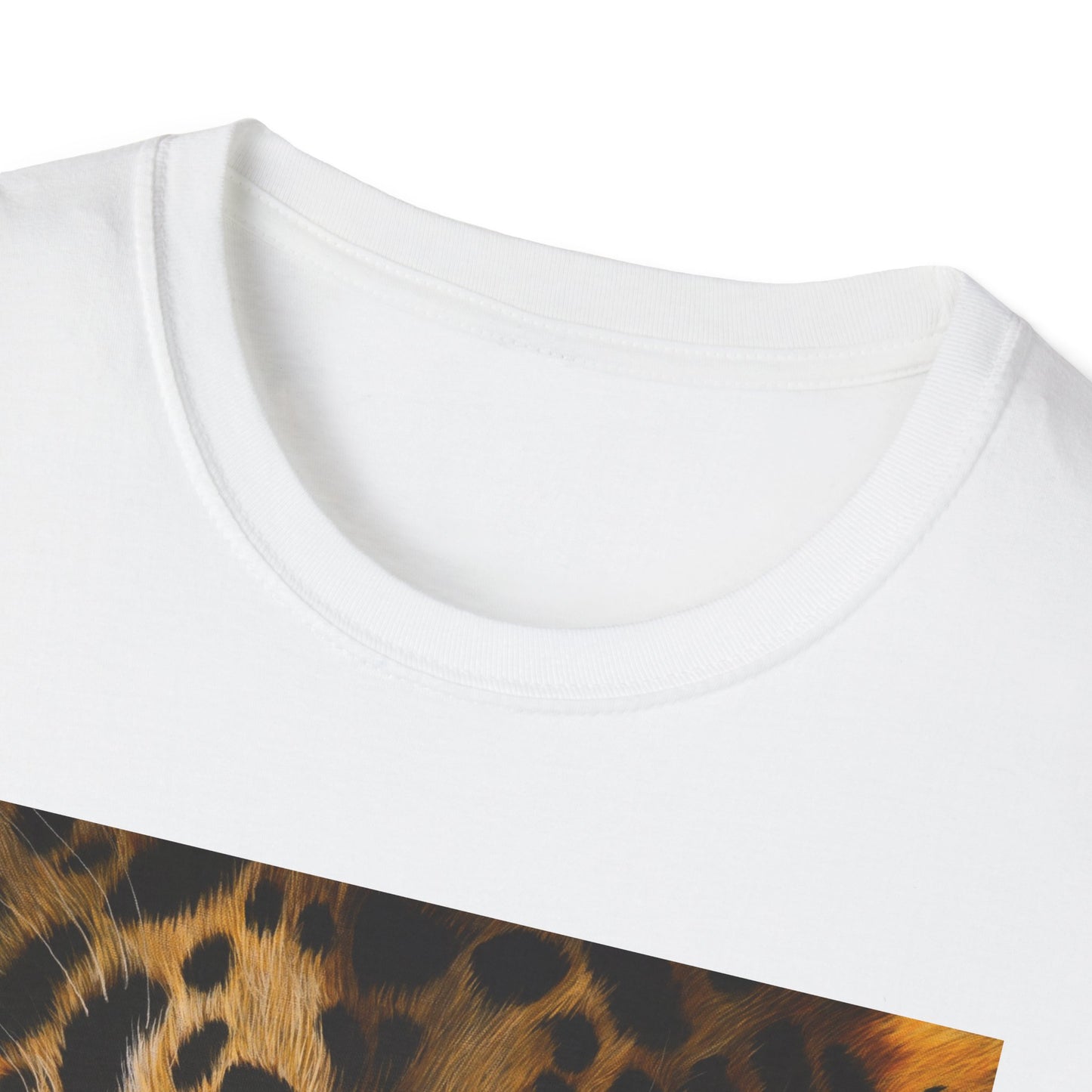 Windows to the Soul, Leopard Print Unisex Softstyle T-Shirt