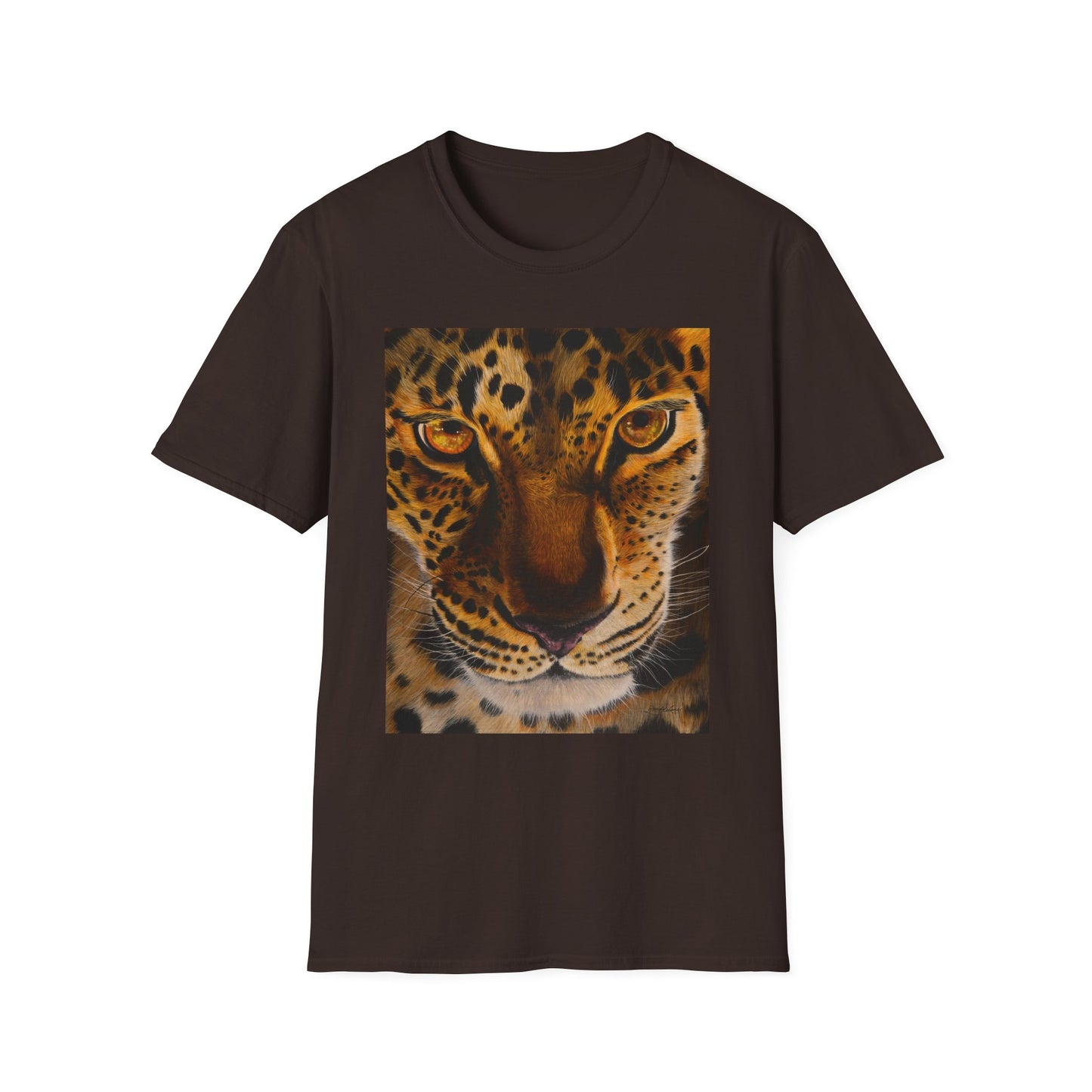Windows to the Soul, Leopard Print Unisex Softstyle T-Shirt
