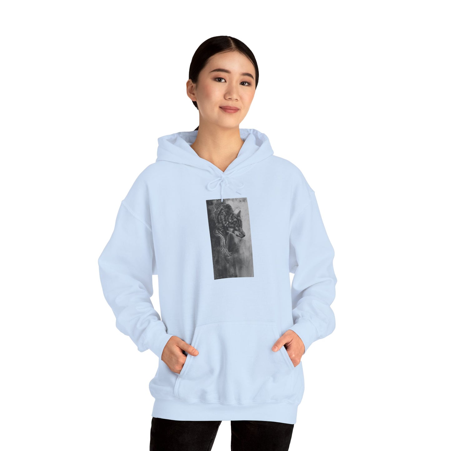 Specter, Wolf Unisex Hooded Sweatshirt