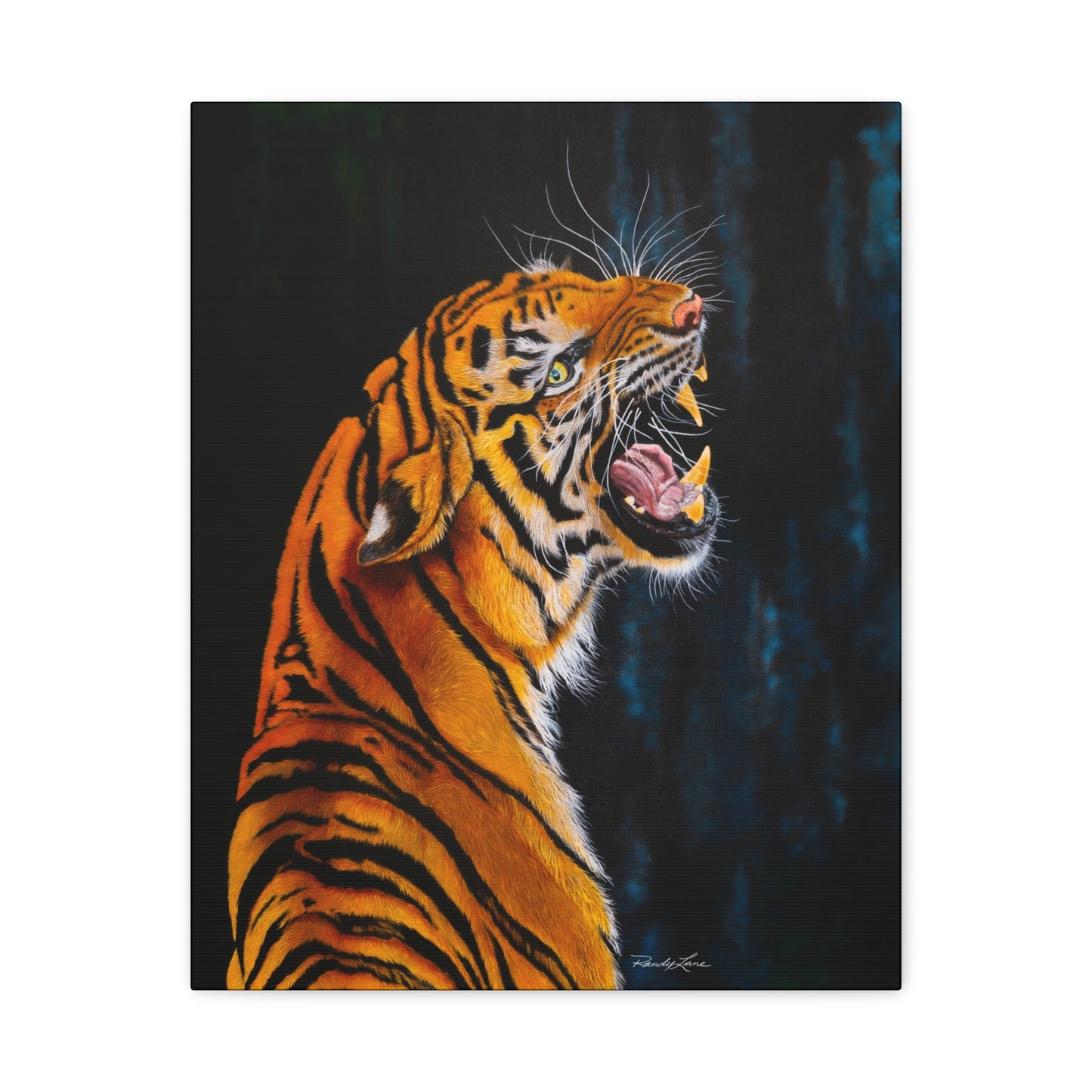 Beautifully Bold, Roaring Tiger Canvas Art
