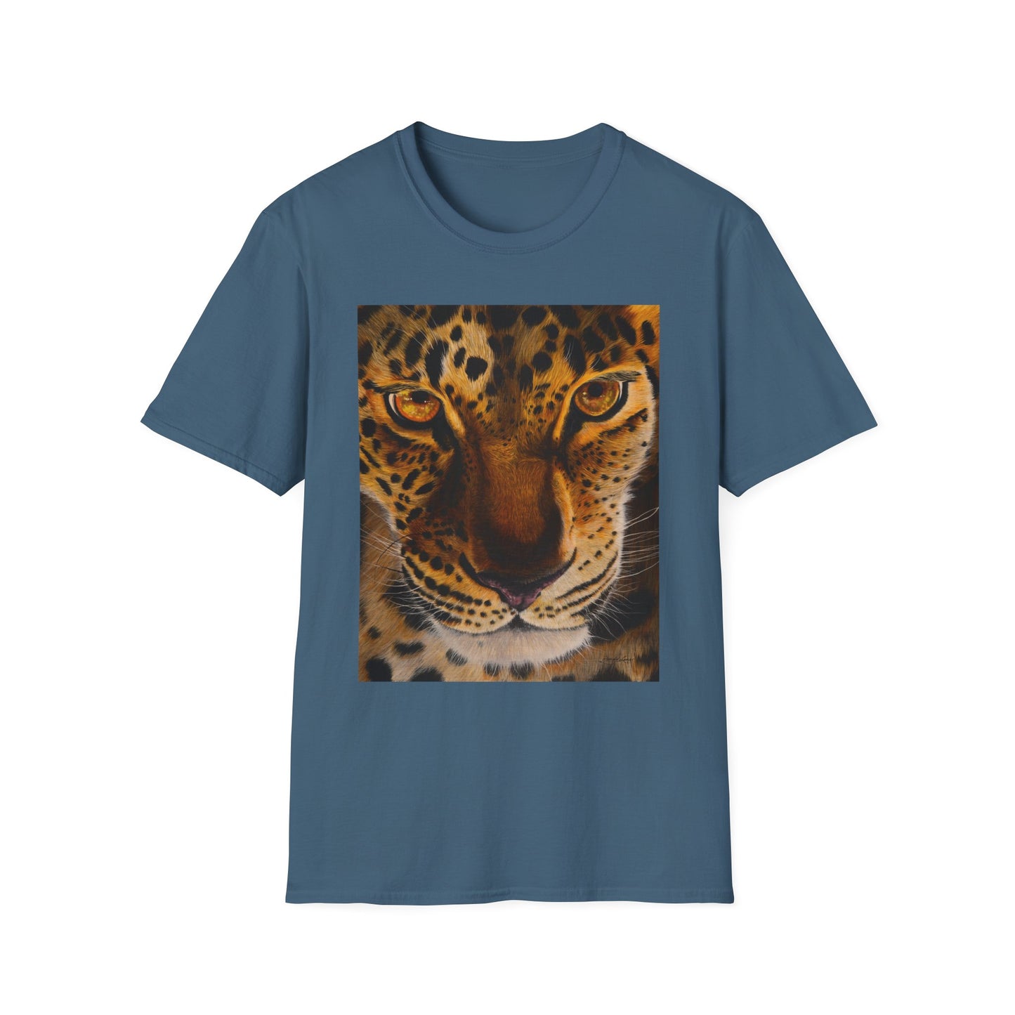 Windows to the Soul, Leopard Print Unisex Softstyle T-Shirt