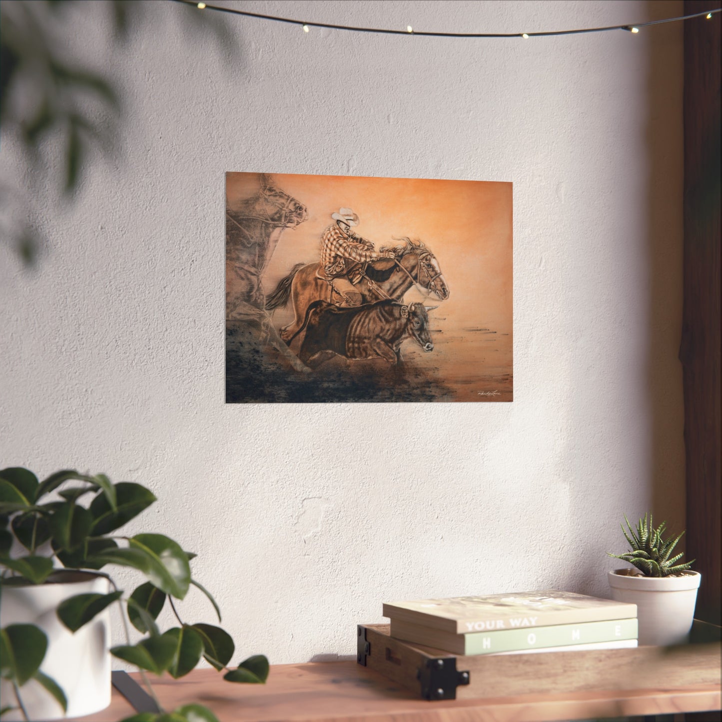 Get Some. Bulldogging Fine Art Print