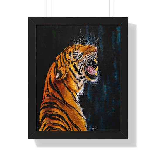 Beautifully Bold, Roaring Tiger Framed Fine Art Print