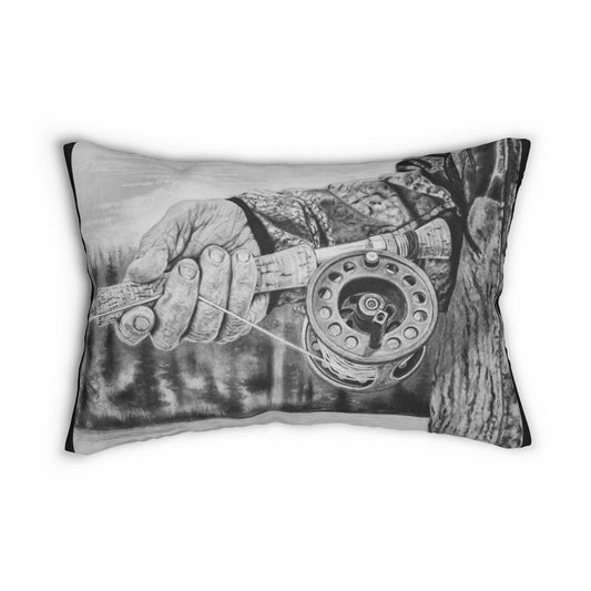 Therapy, Fly Fishing Enthusiast Lumbar Pillow