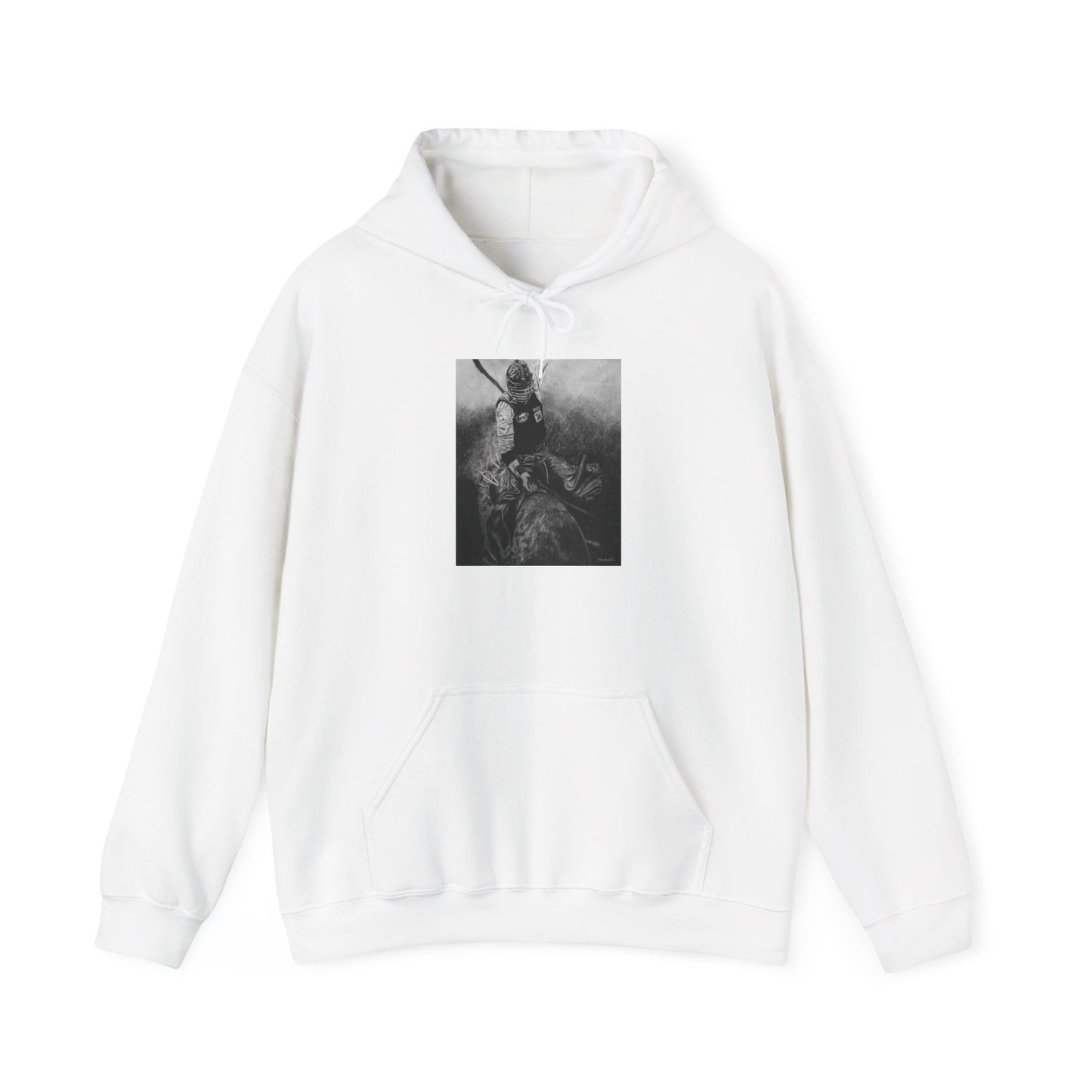 Gettin Frosty. Bull Rider Unisex Hooded Sweatshirt