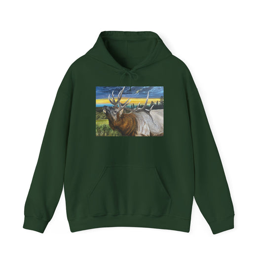 Sunset Serenade, Elk Unisex Hoodie
