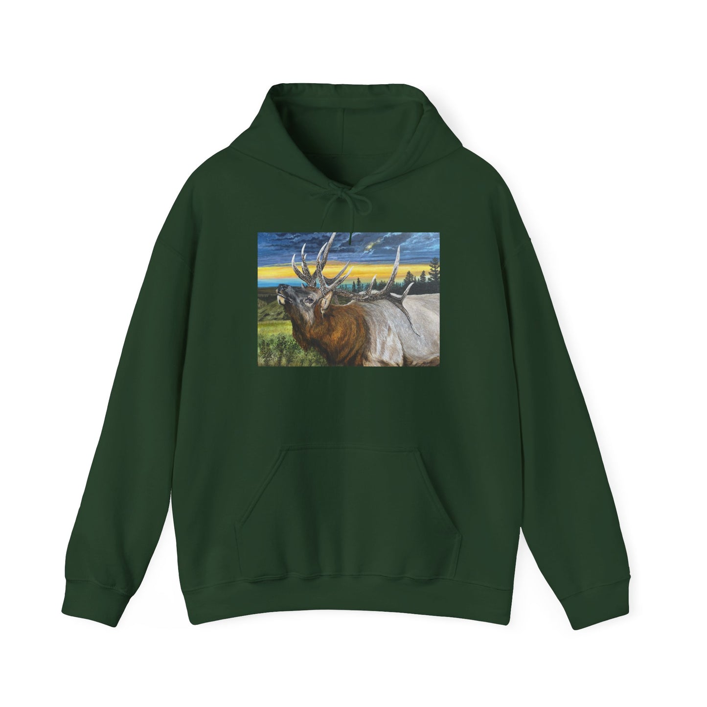 Sunset Serenade, Elk Unisex Hoodie