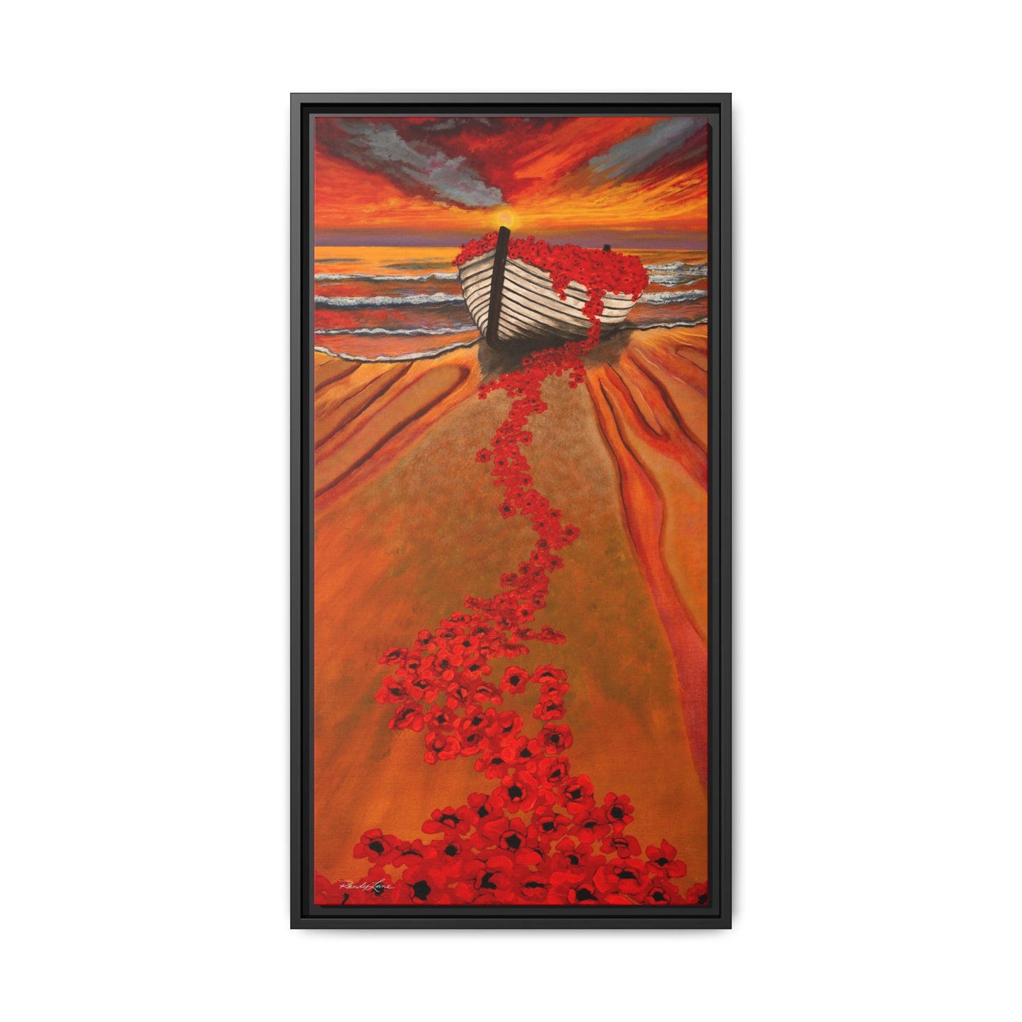 Grace Garden, Vibrant Framed Canvas Art