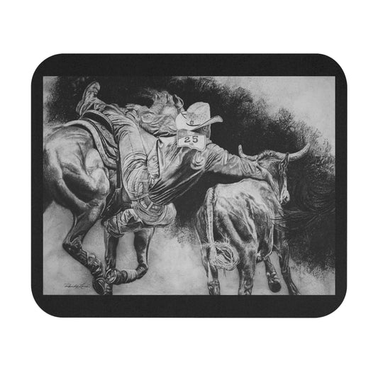 Contact. Cowboy Bulldogger Rodeo Art Mouse Pad