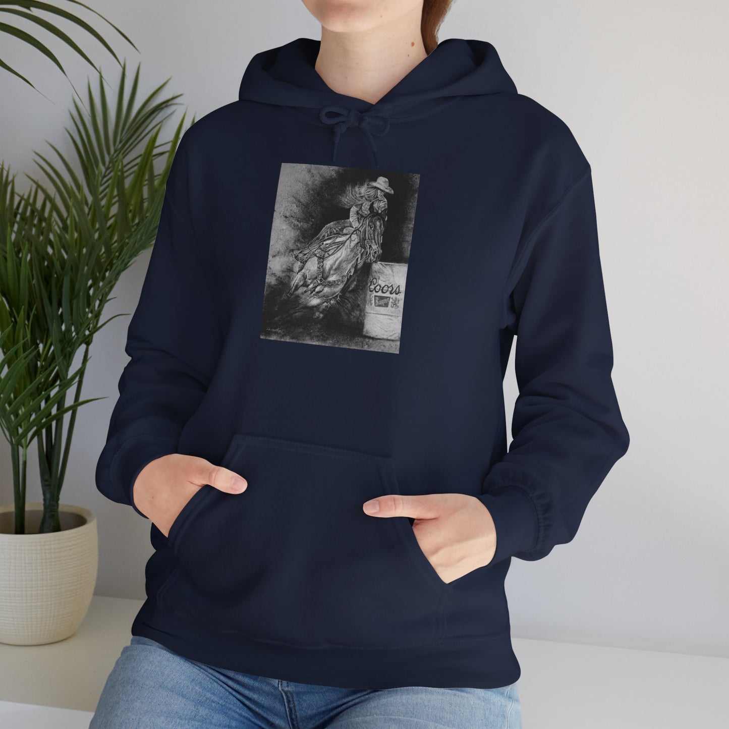 Sophie's Run. Rodeo Barrel Racer Unisex Heavy Blend™ Hooded Sweatshirt