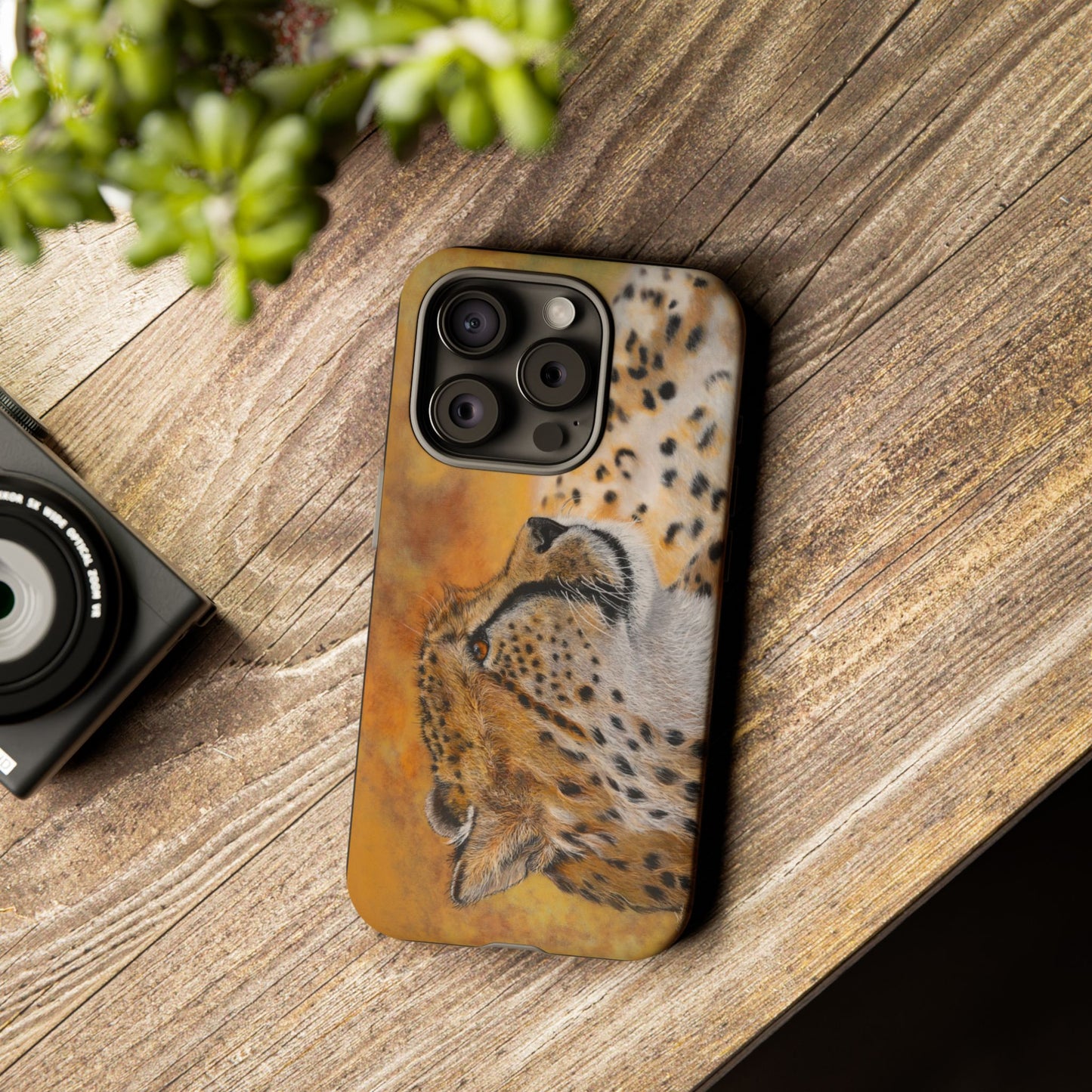 Cheetah Chill, Cheetah Phone Case, Tough Cases