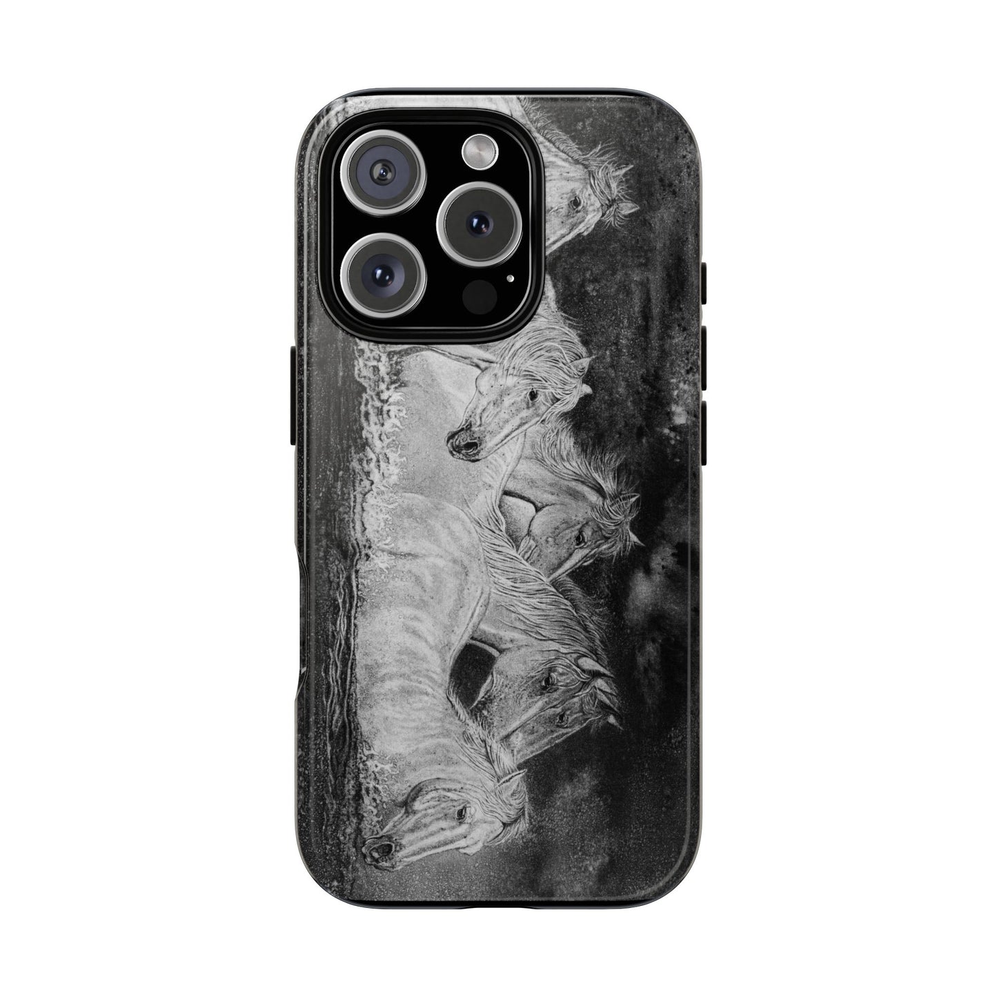 Night Swim, Horse-Themed Phone Case, Stylish Tough Cases
