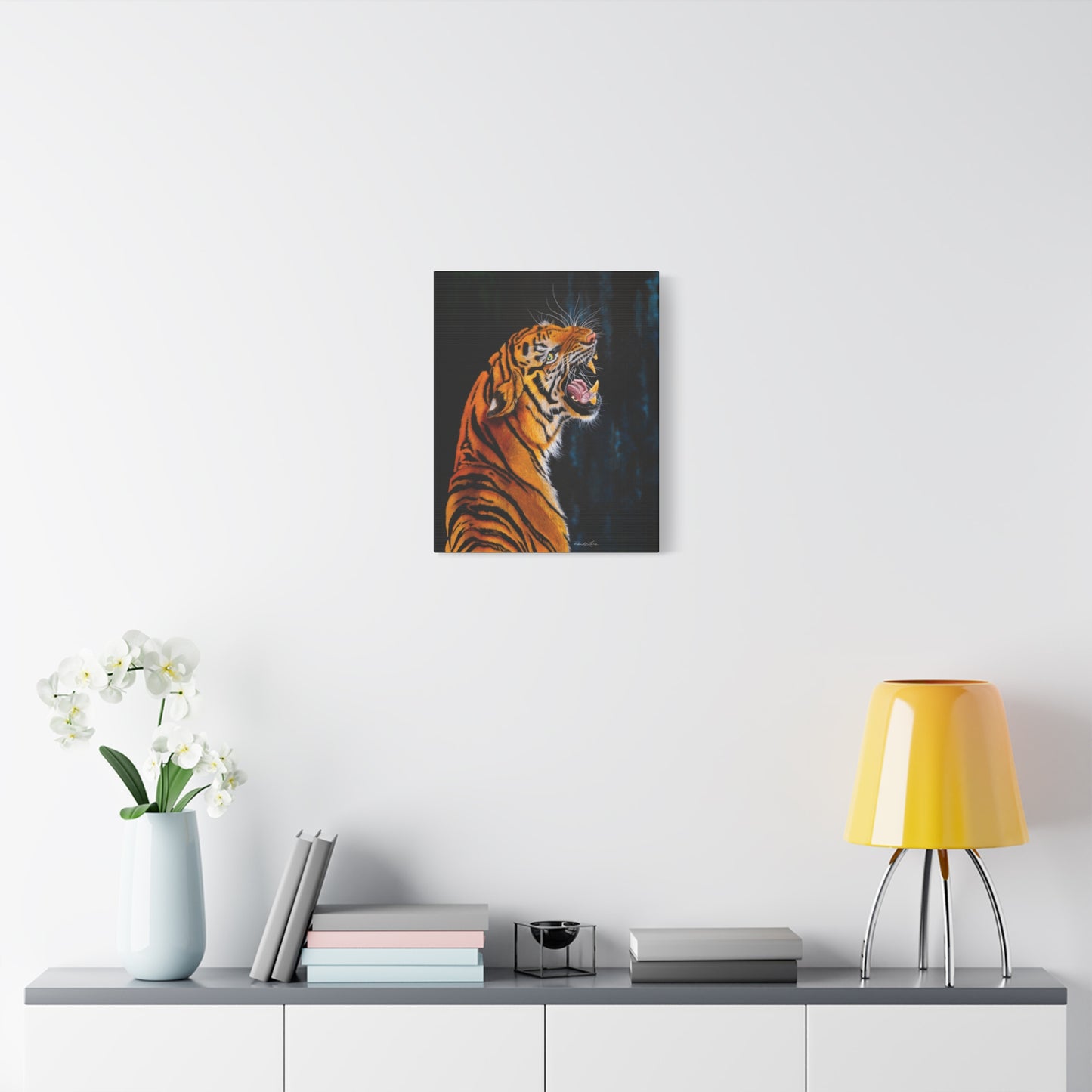 Beautifully Bold, Roaring Tiger Canvas Art