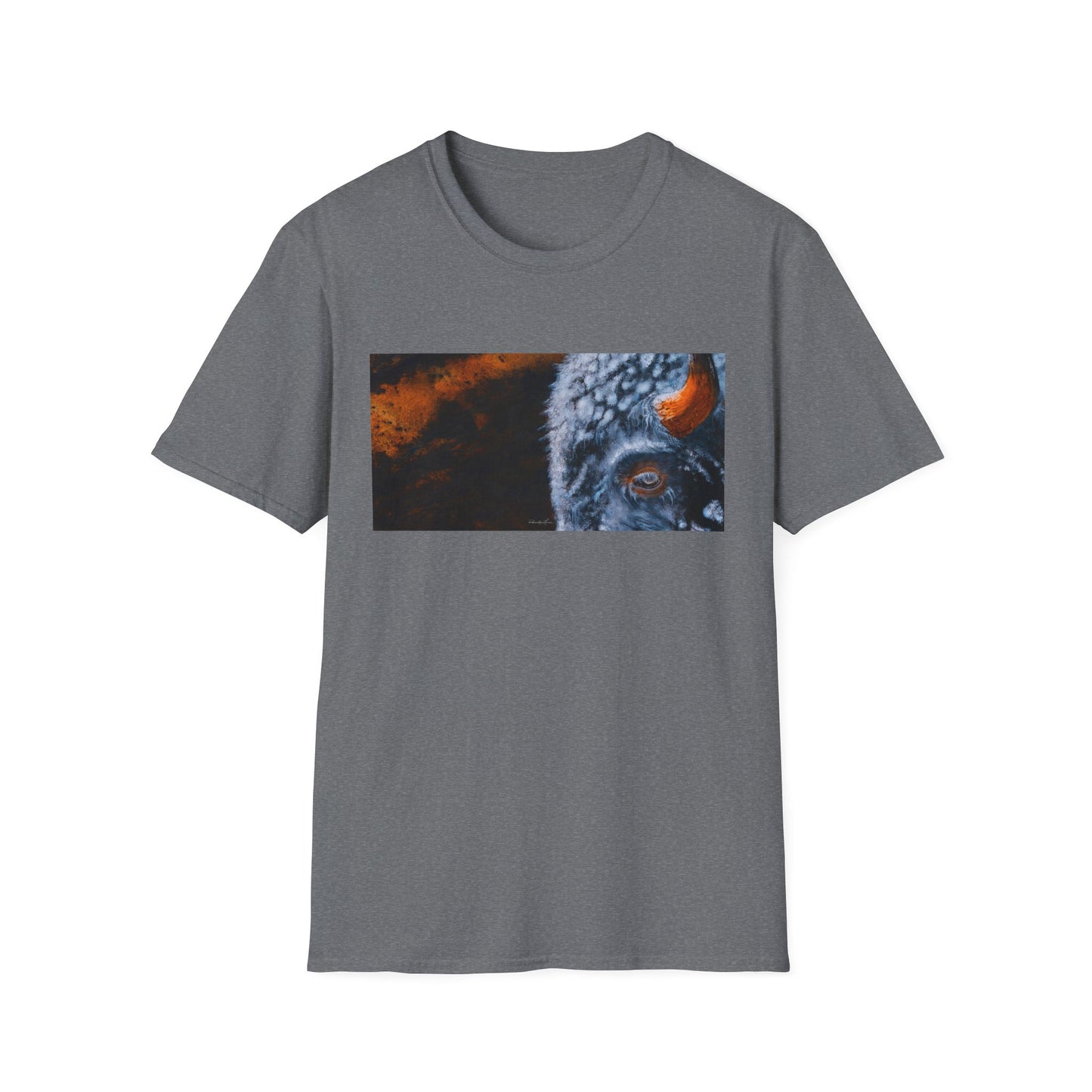 Storm Bison, Unisex Softstyle T-Shirt