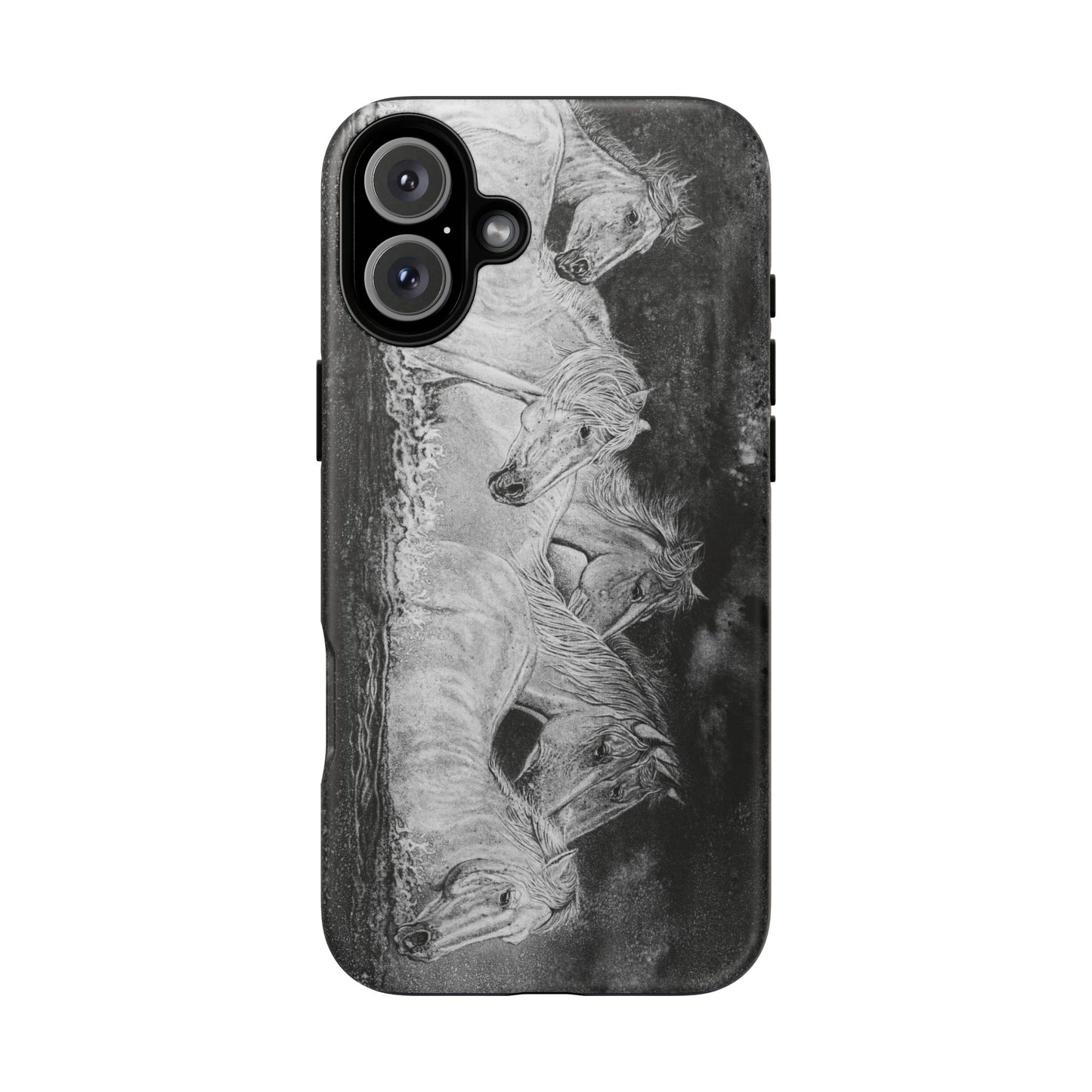 Night Swim, Horse-Themed Phone Case, Stylish Tough Cases