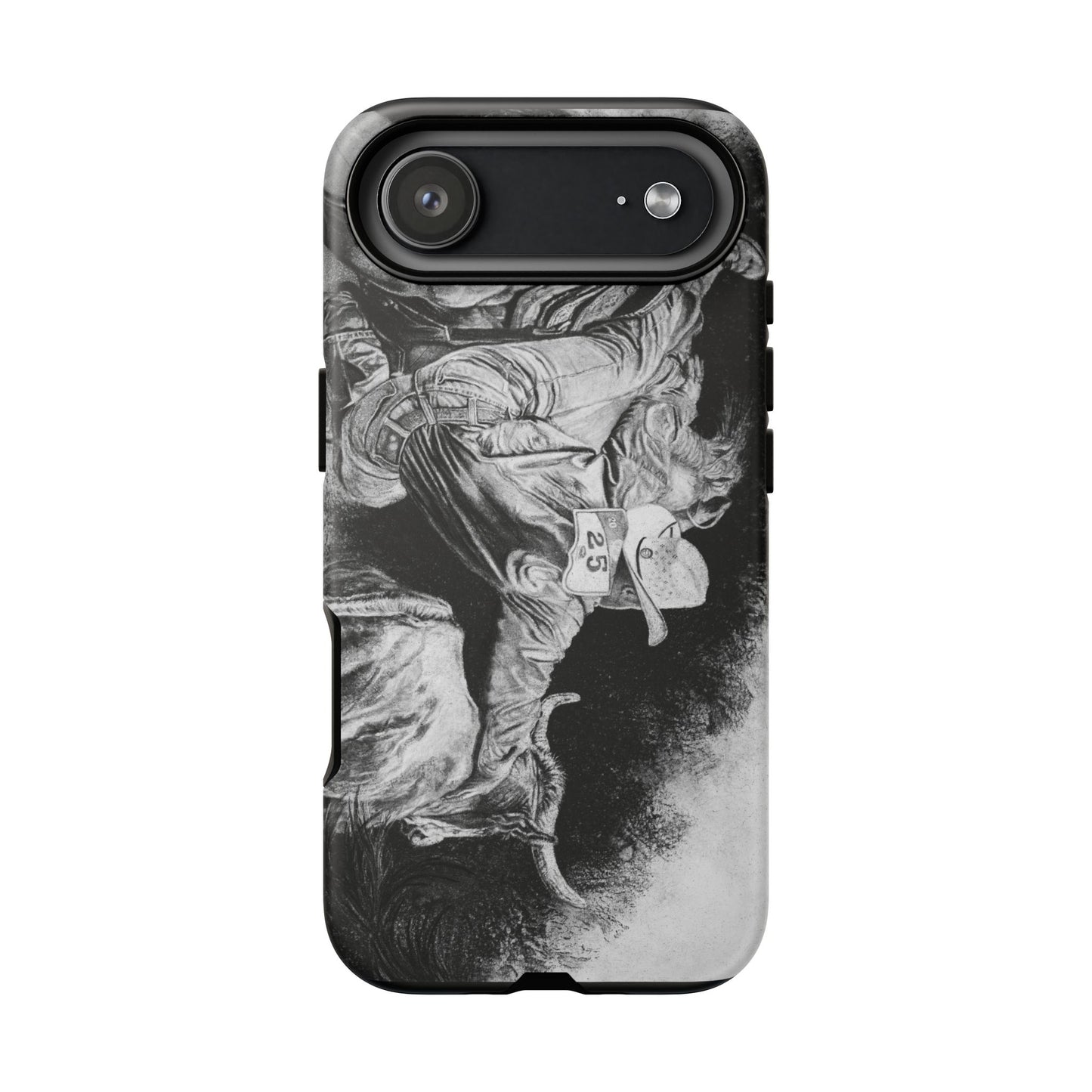 Contact. Cowboy Bulldogger Rodeo Art Phone Case - Tough Cases