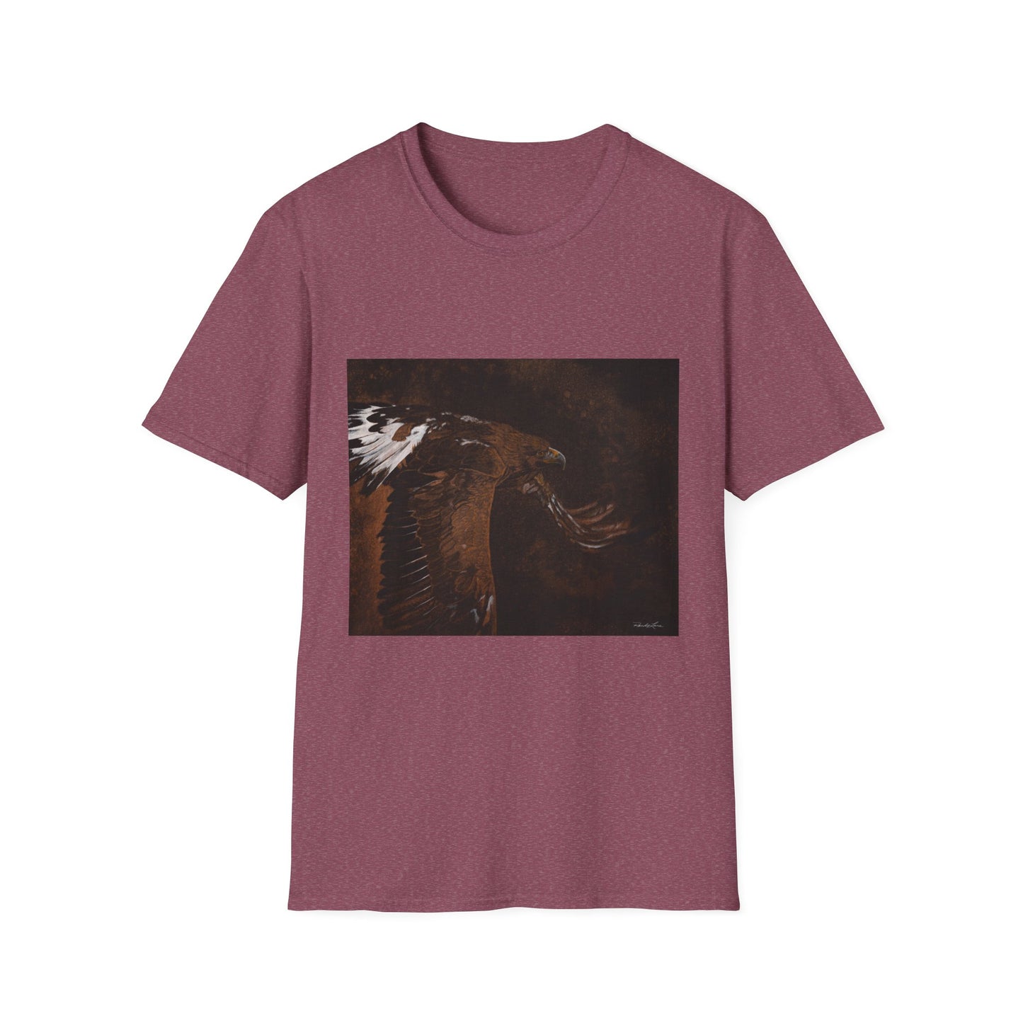 Golden Flight, Golden Eagle Unisex T-Shirt, Softstyle Tee