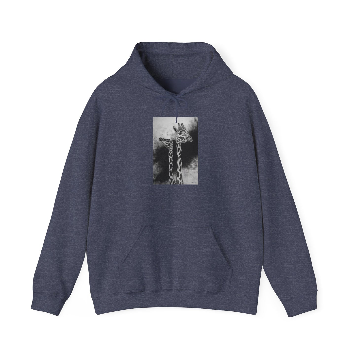 Grace in the Grassland, Giraffe Unisex Heavy Blend™ Hooded Sweatshirt