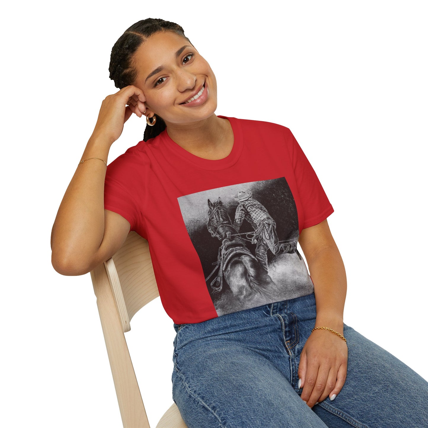 The Dismount. Steer Roper Unisex Softstyle T-Shirt