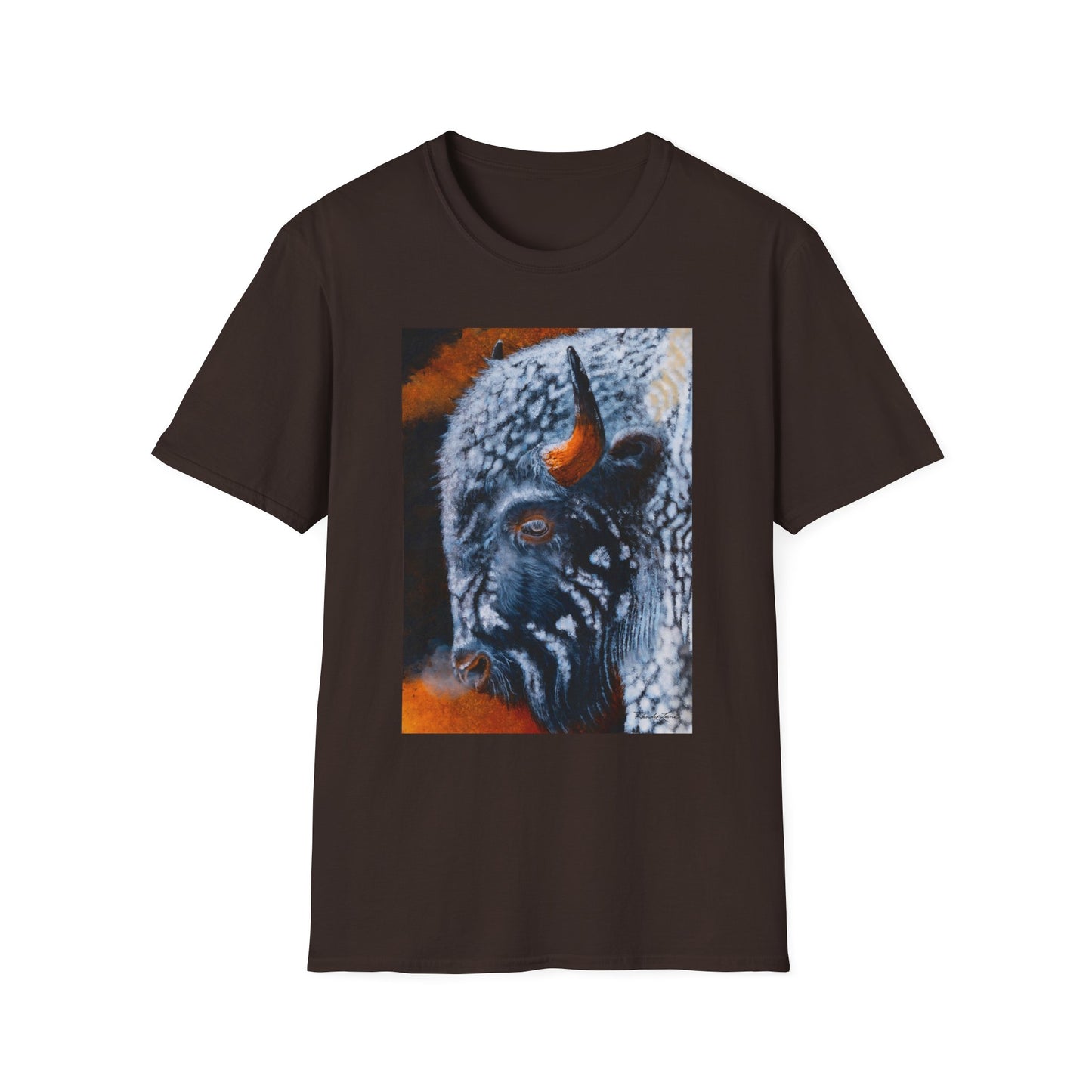 Storm Bison, Unisex Softstyle T-Shirt