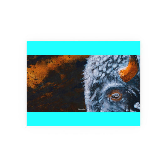 Storm Bison, Bison Portrait Fine Art Print — Satin or Archival Matte