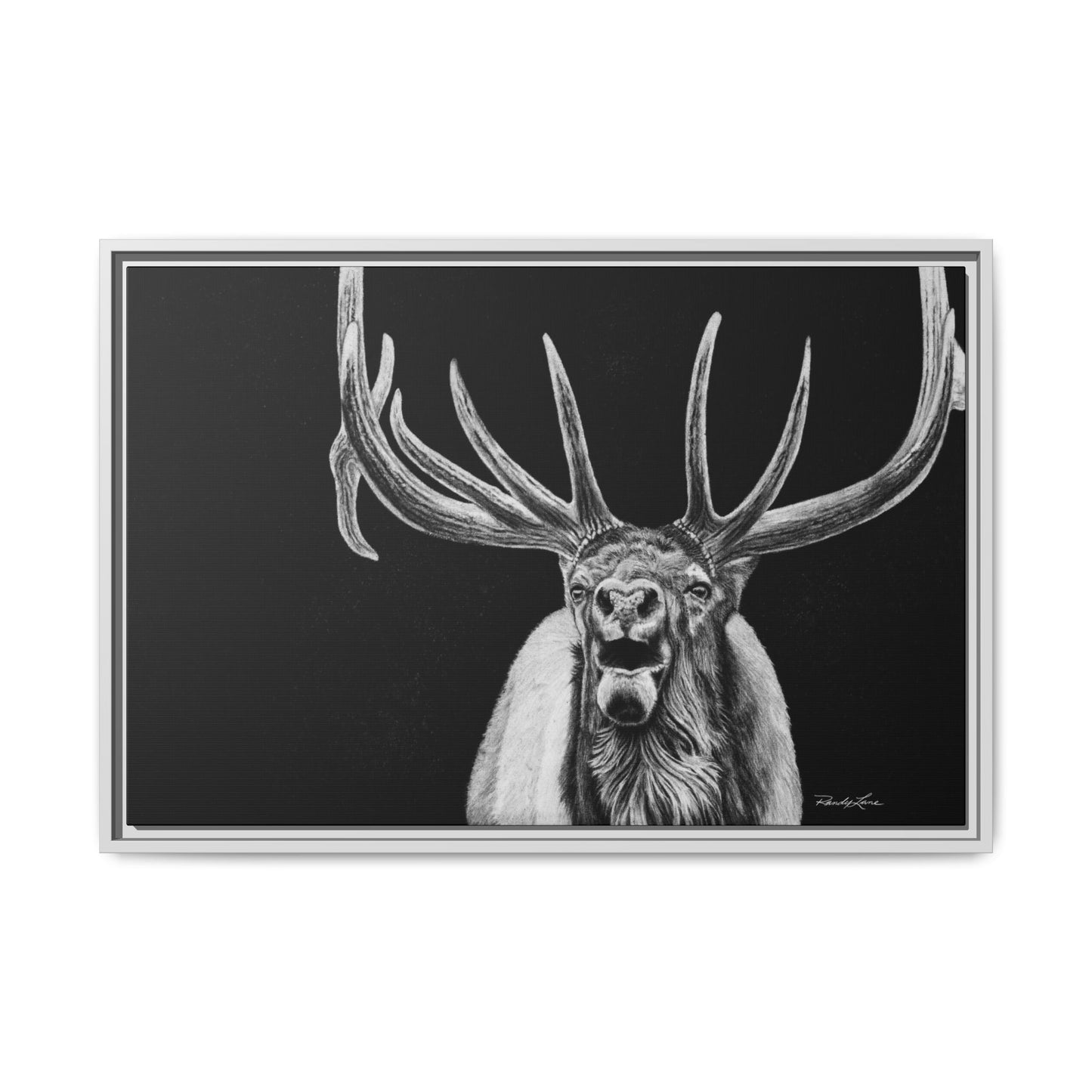 Heavy is the Crown, Elk Matte Canvas Print, Framed (Multi-color)