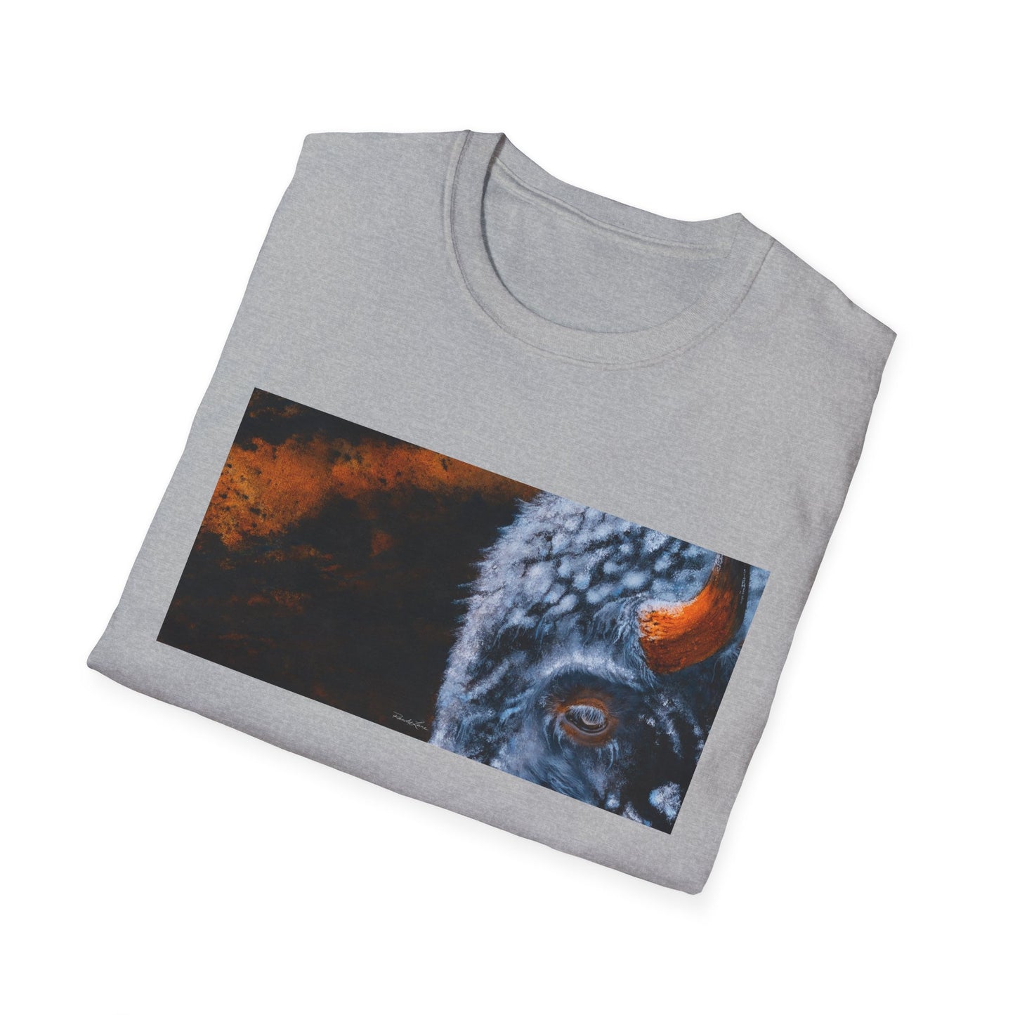 Storm Bison, Unisex Softstyle T-Shirt