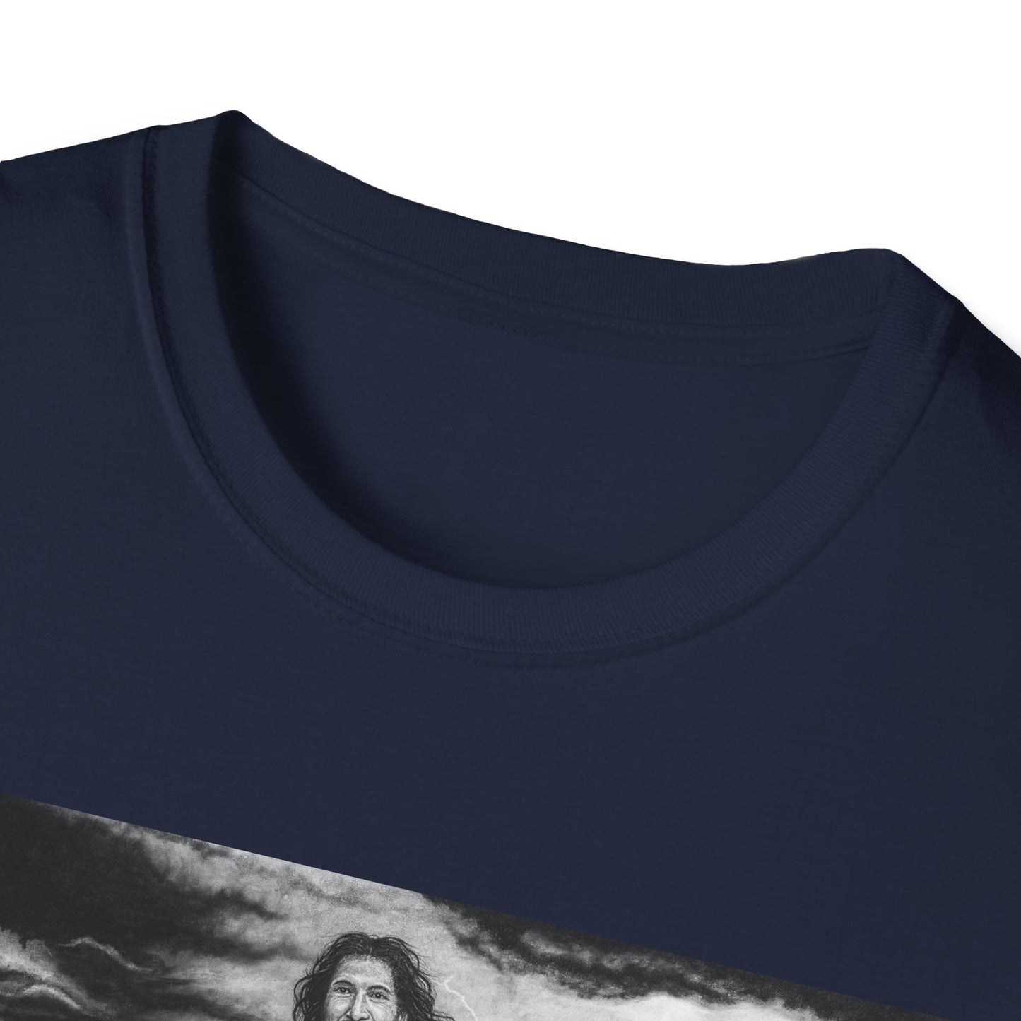 View from the Boat, Jesus Walking on Water Painting T-Shirt — Spiritual Christian Faith Tee