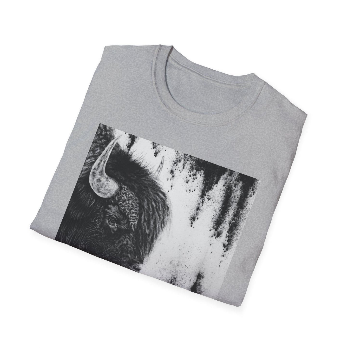 Pride, Bison Graphic Tee, Unisex Softstyle T-Shirt