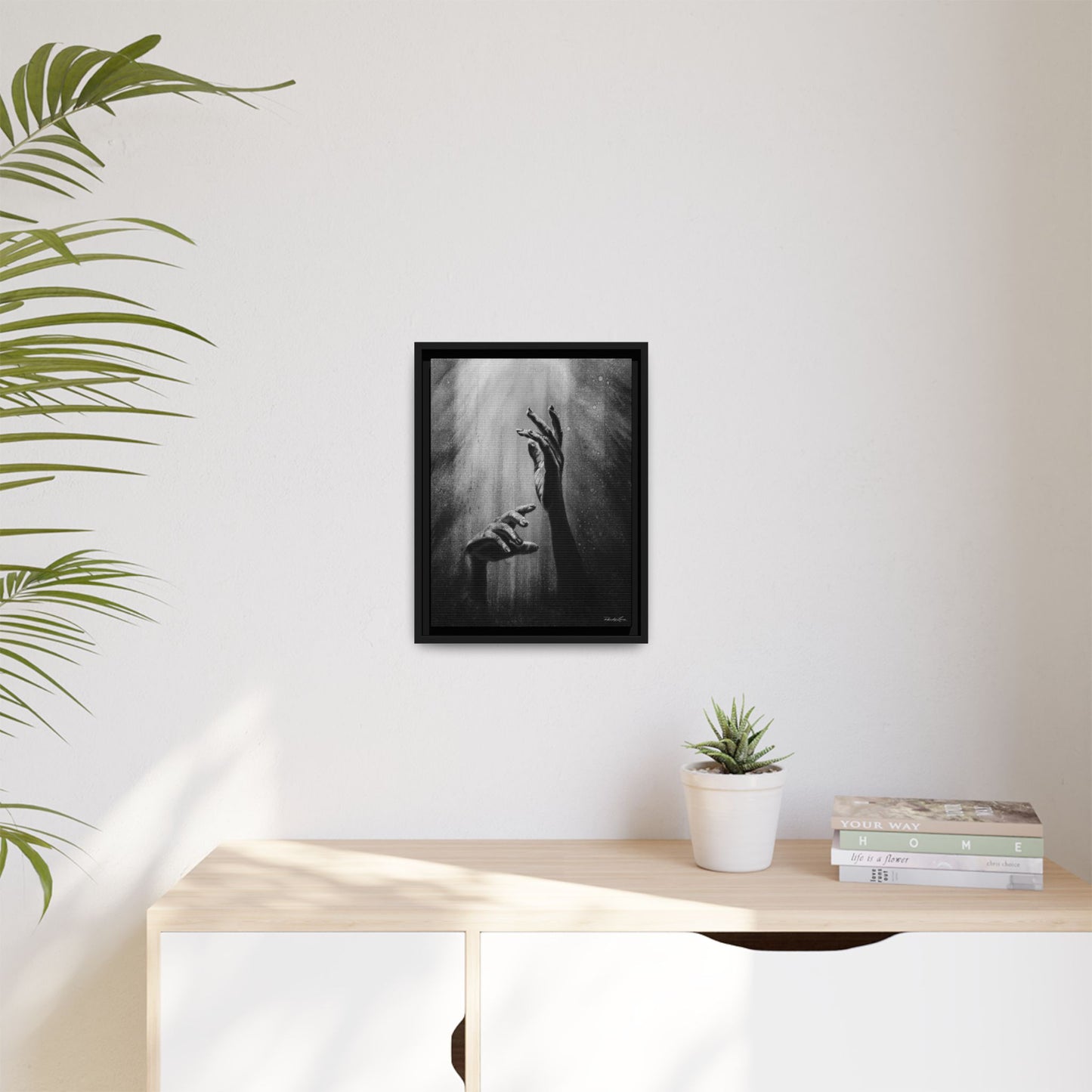 Divine Dance. Framed Stretched Matte Canvas Art Print