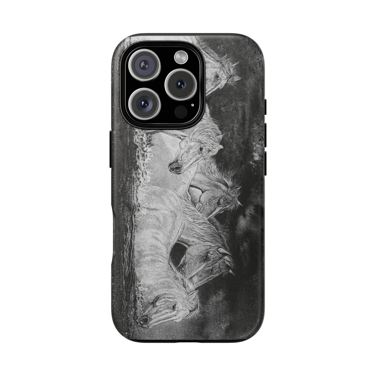 Night Swim, Horse-Themed Phone Case, Stylish Tough Cases
