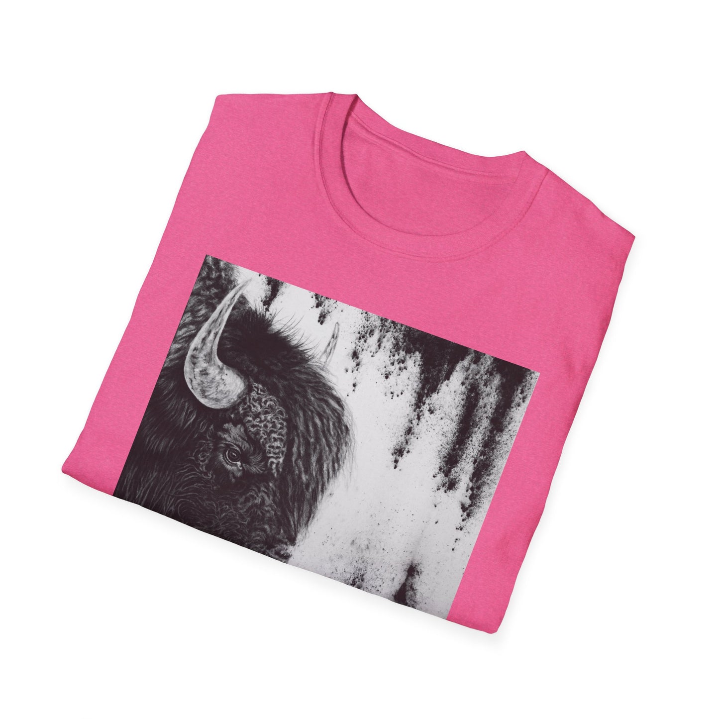 Pride, Bison Graphic Tee, Unisex Softstyle T-Shirt