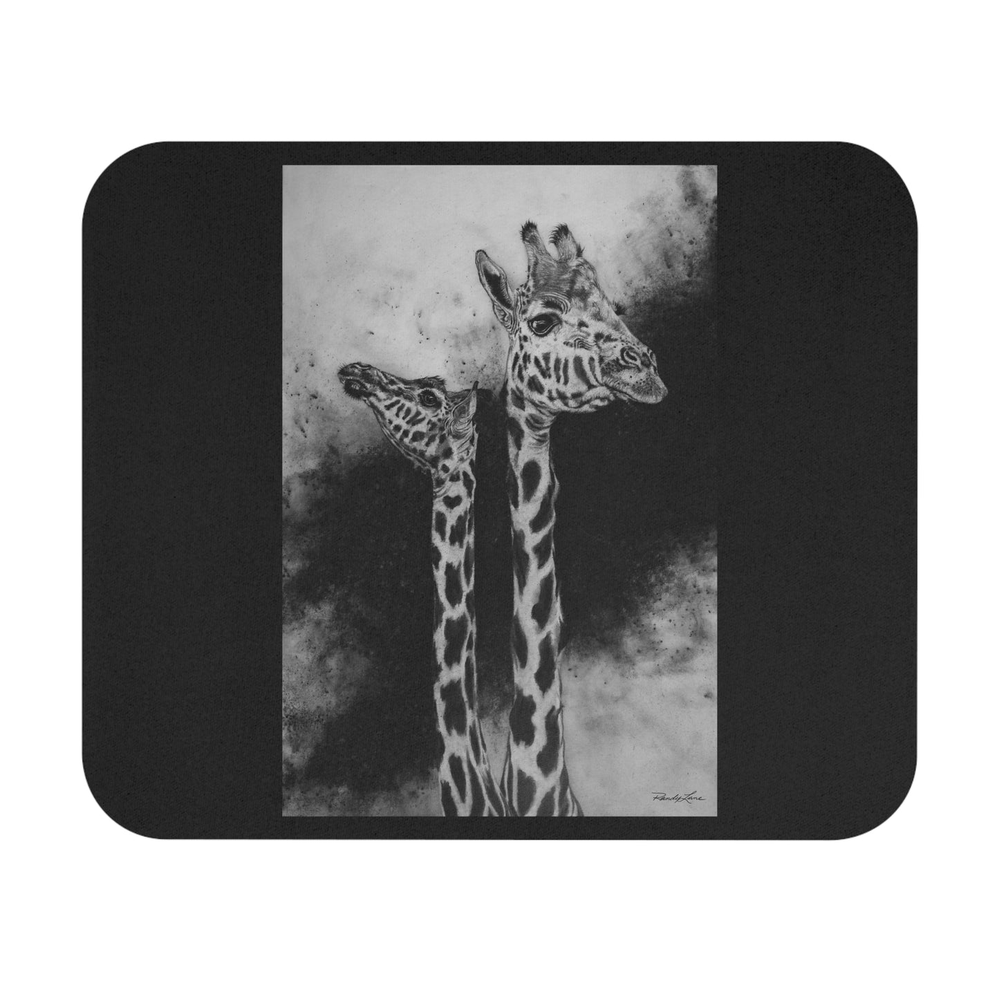 Grace in the Grassland, Giraffe Mouse Pad