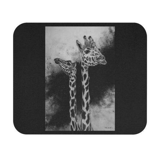 Grace in the Grassland, Giraffe Mouse Pad