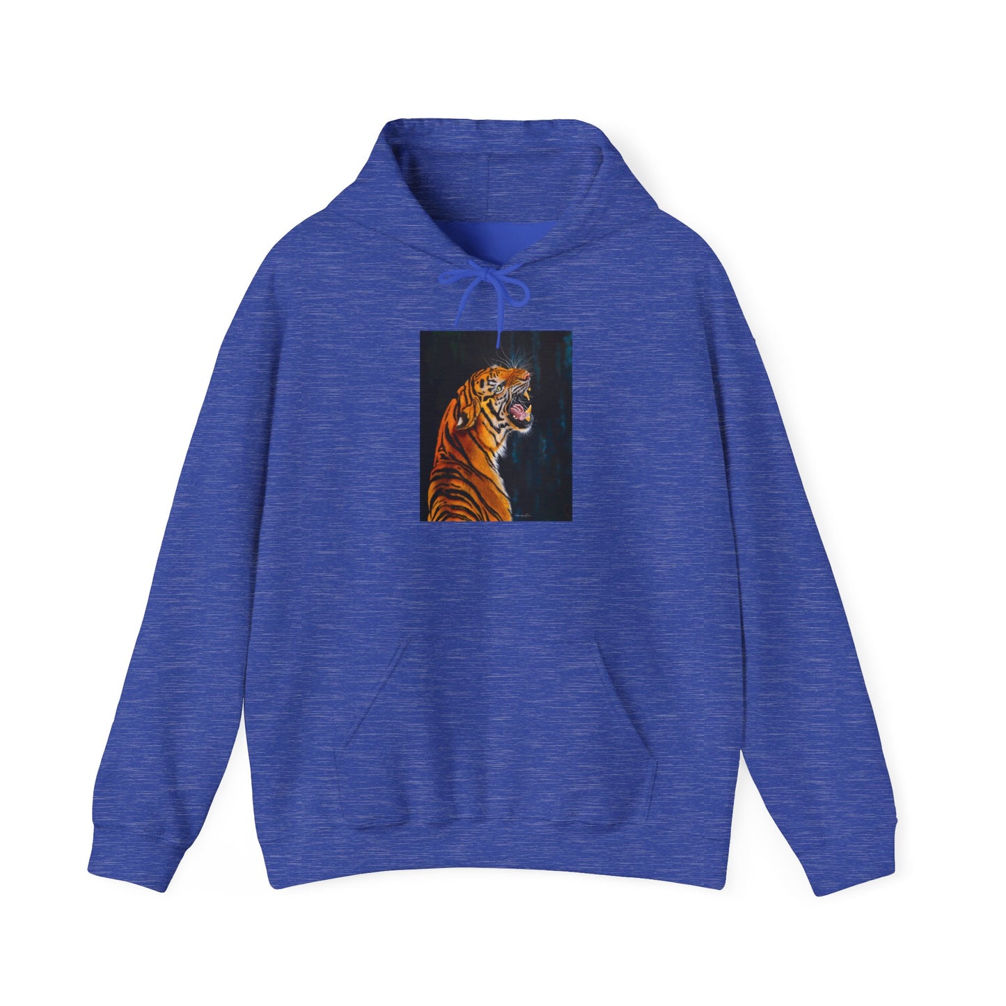Beautifully Bold, Roaring Tiger-Themed Unisex Heavy Blend™ Hooded Sweatshirt
