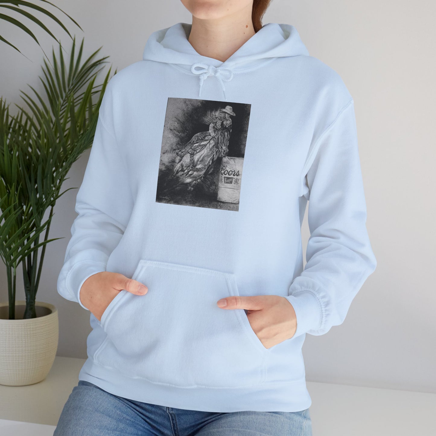 Sophie's Run. Rodeo Barrel Racer Unisex Heavy Blend™ Hooded Sweatshirt