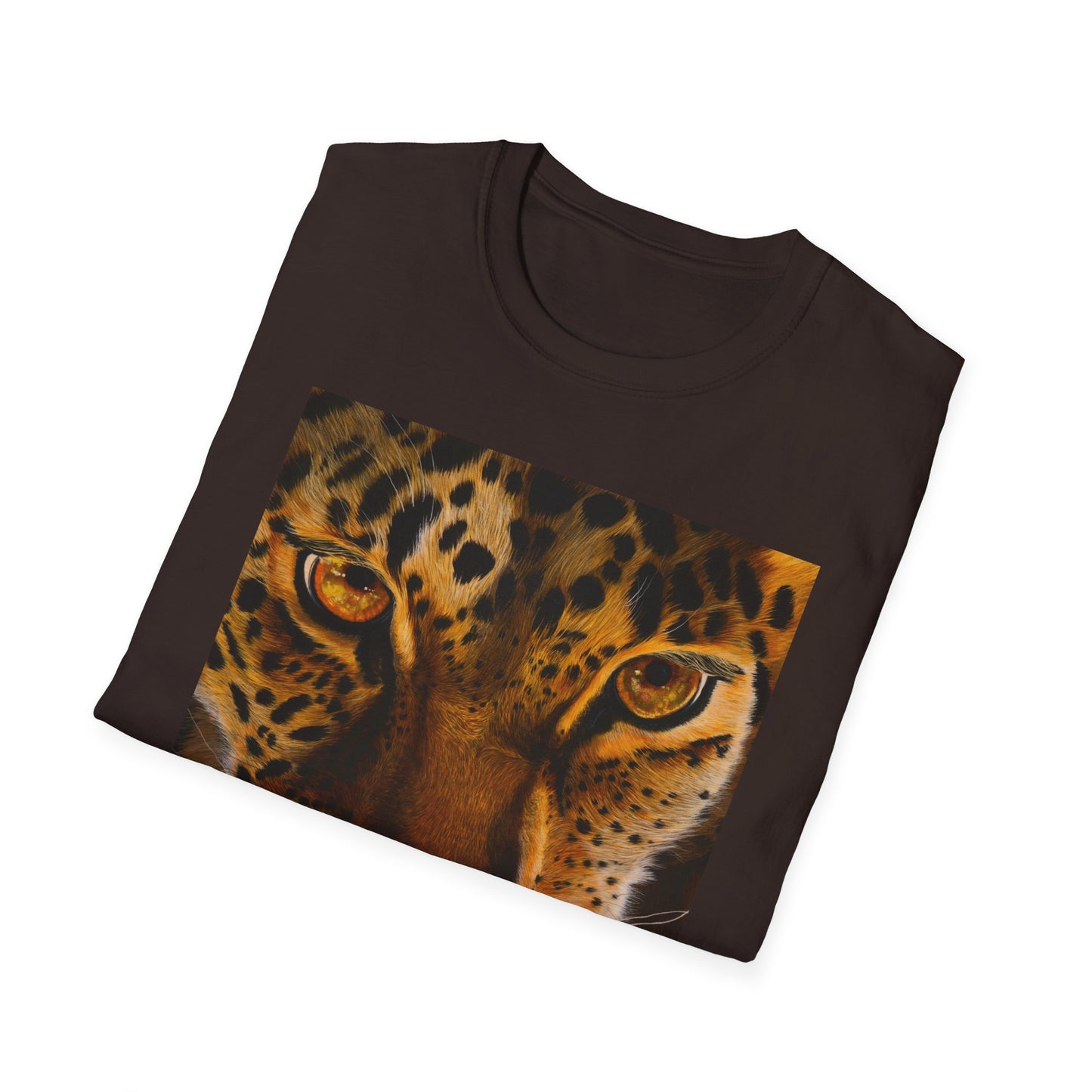 Windows to the Soul, Leopard Print Unisex Softstyle T-Shirt