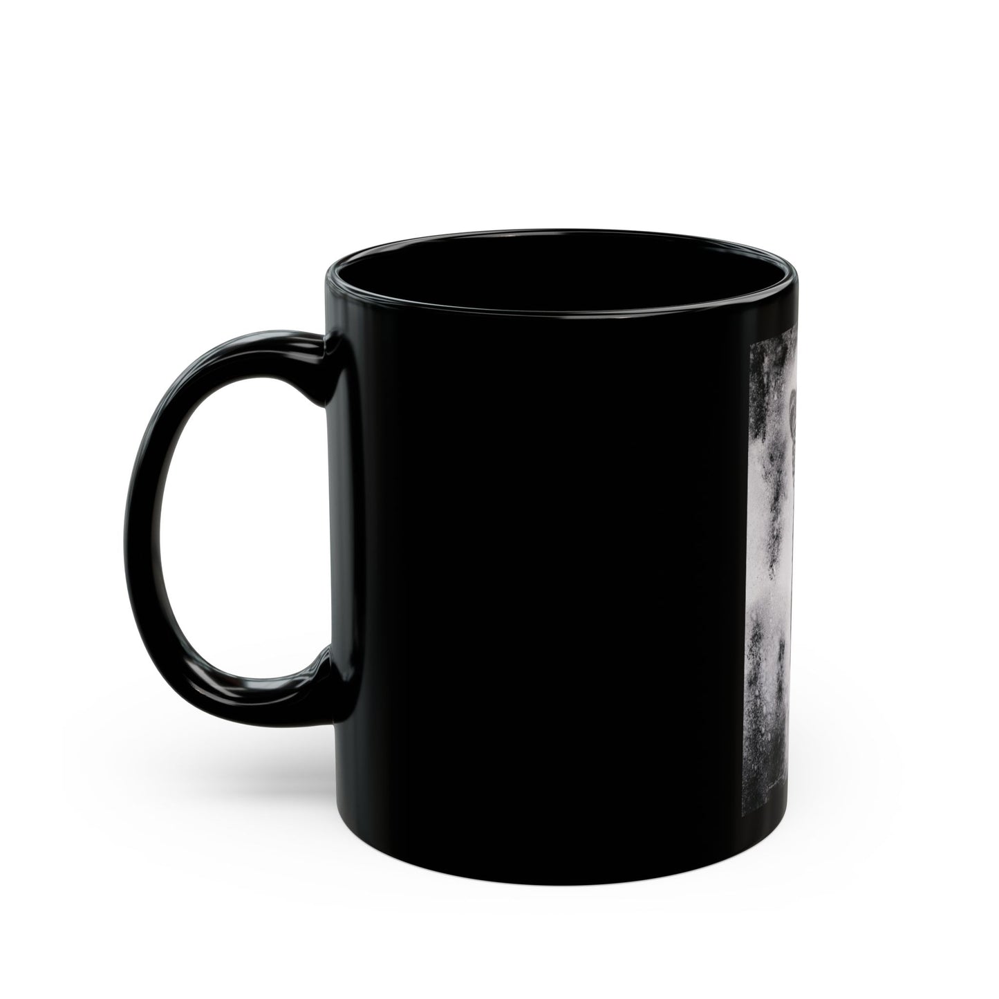 Tree Hugger, Leopard Black Mug