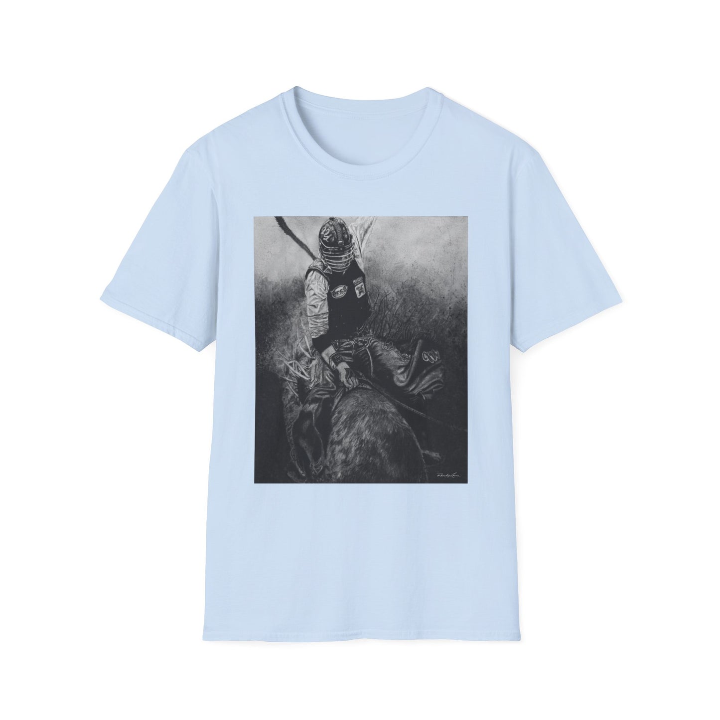 Gettin Frosty. Bull Rider Graphic Tee, Soft Style Casual Shirt