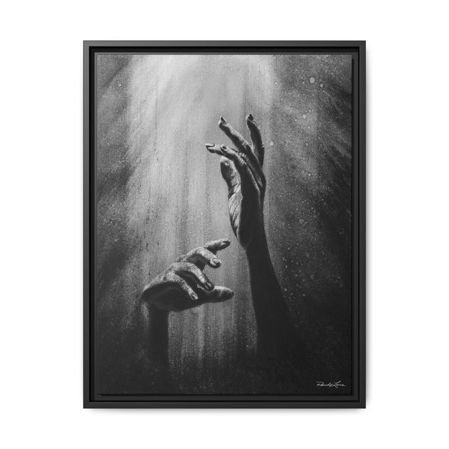 Divine Dance. Framed Stretched Matte Canvas Art Print