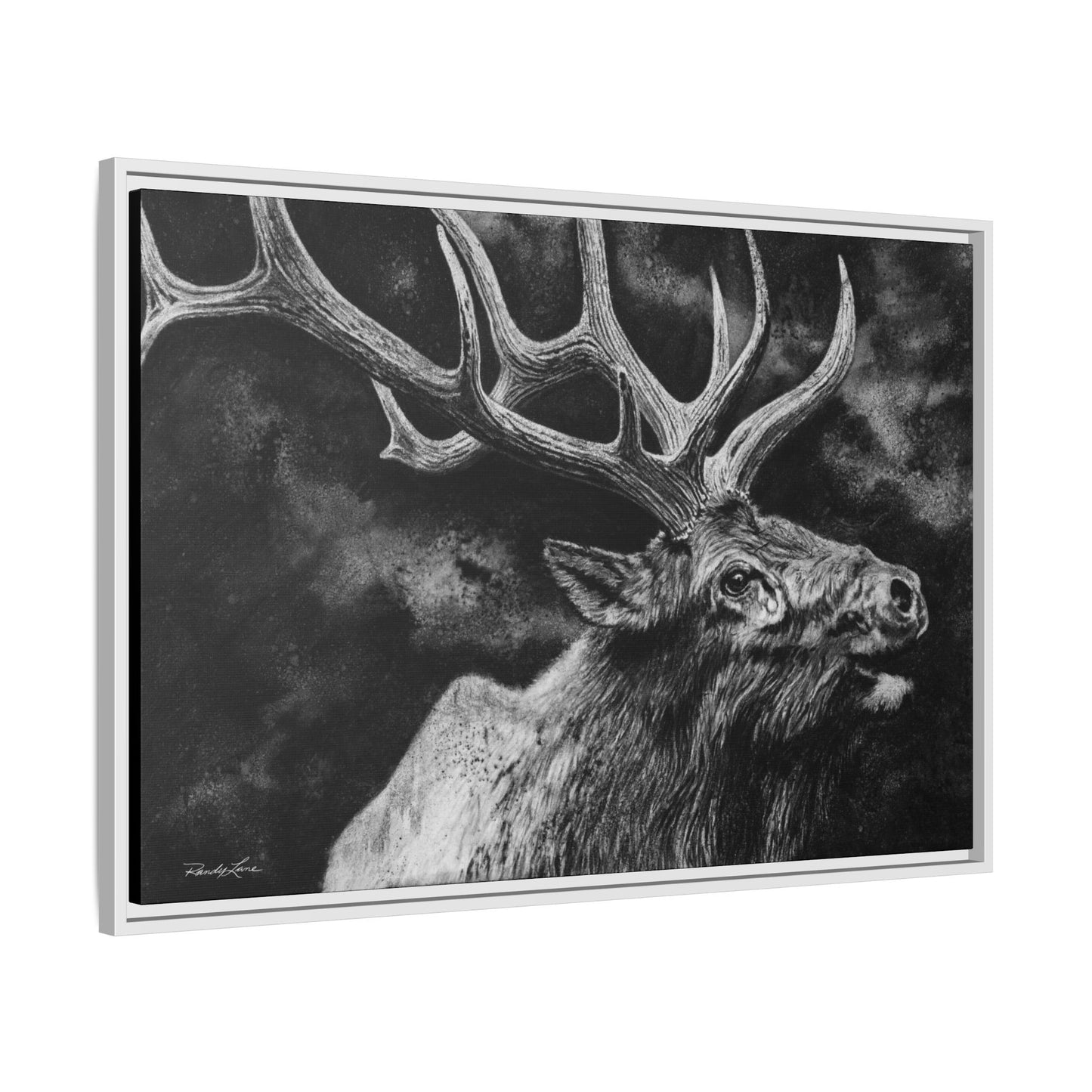 Gladiator, Framed Elk Wall Art,  Matte Canvas