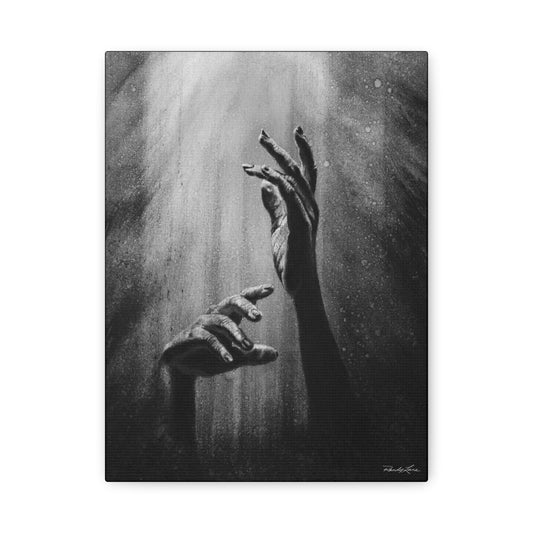 Divine Dance. Artistic Stretched Matte Canvas Wall Art