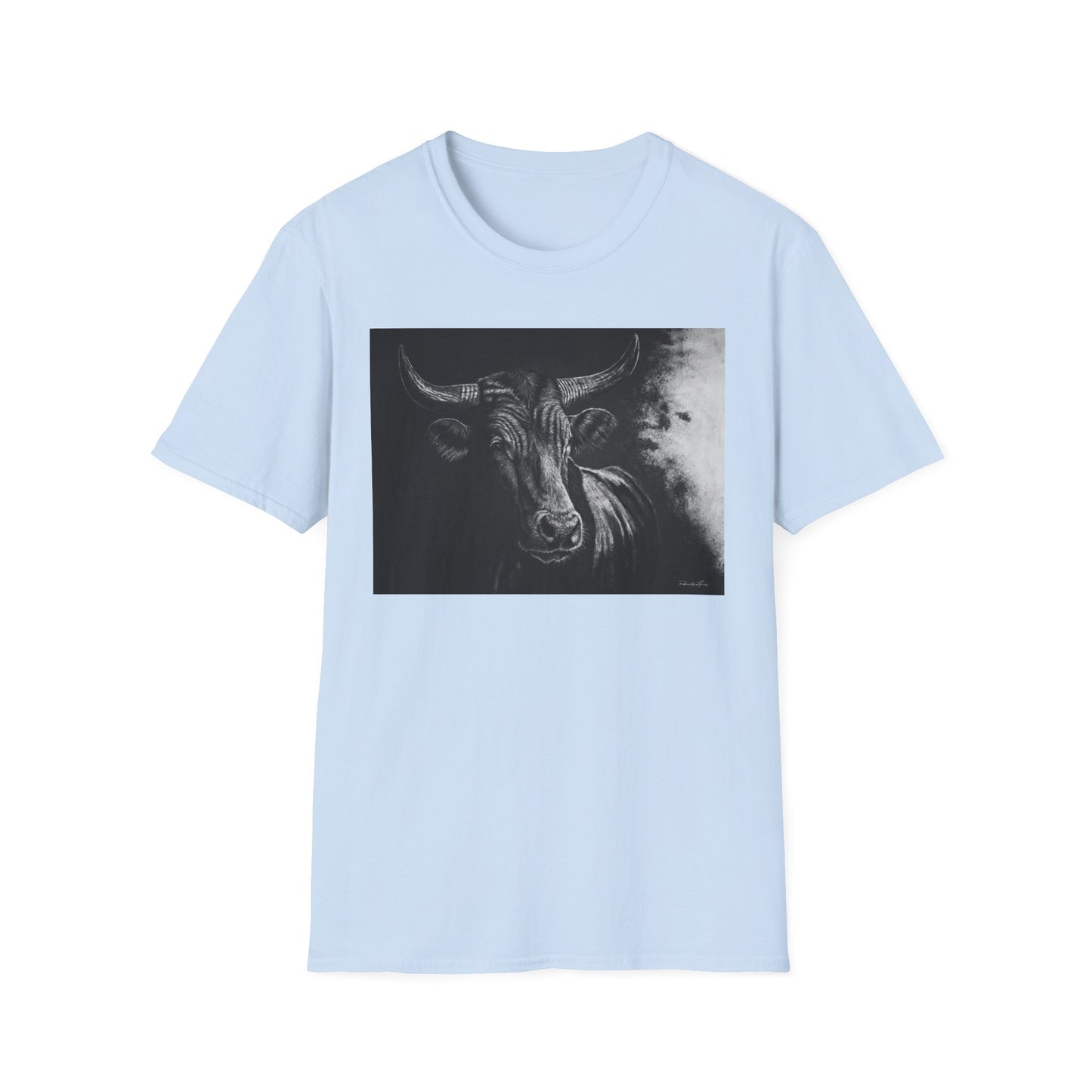 Stonebreaker. Bucking Bull Graphic Unisex Softstyle T-Shirt