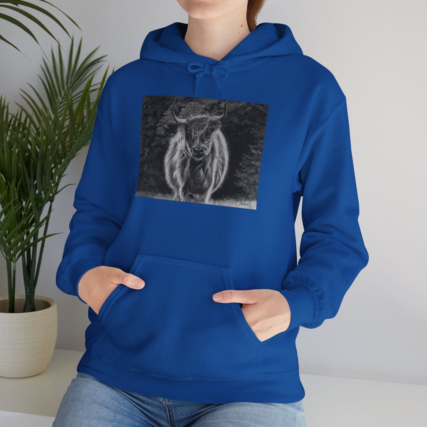 Ragamuffin. Highland Cow Graphic Hoodie